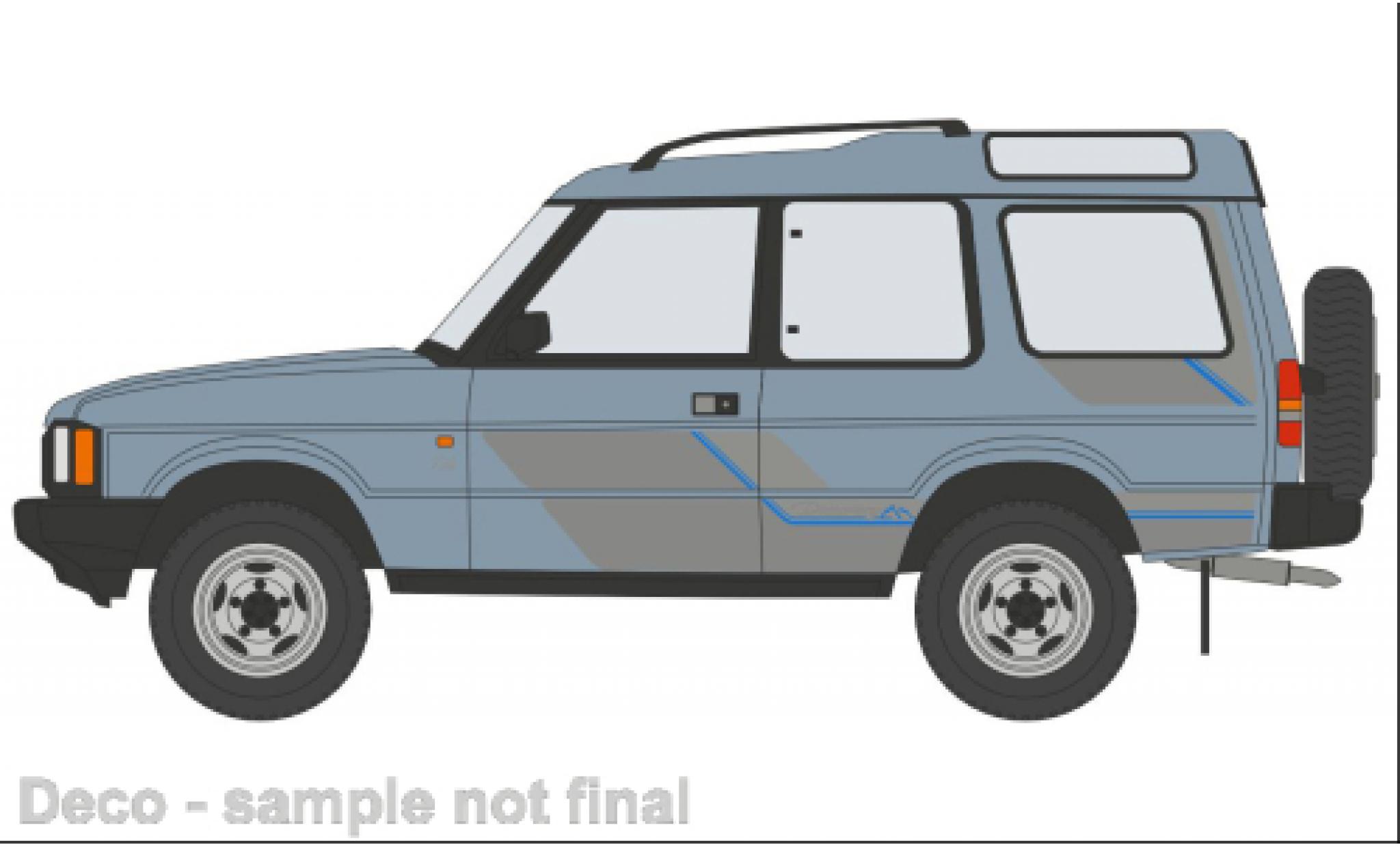 Land Rover Discovery 1/76 Oxford 1 blu clair modellino in miniatura