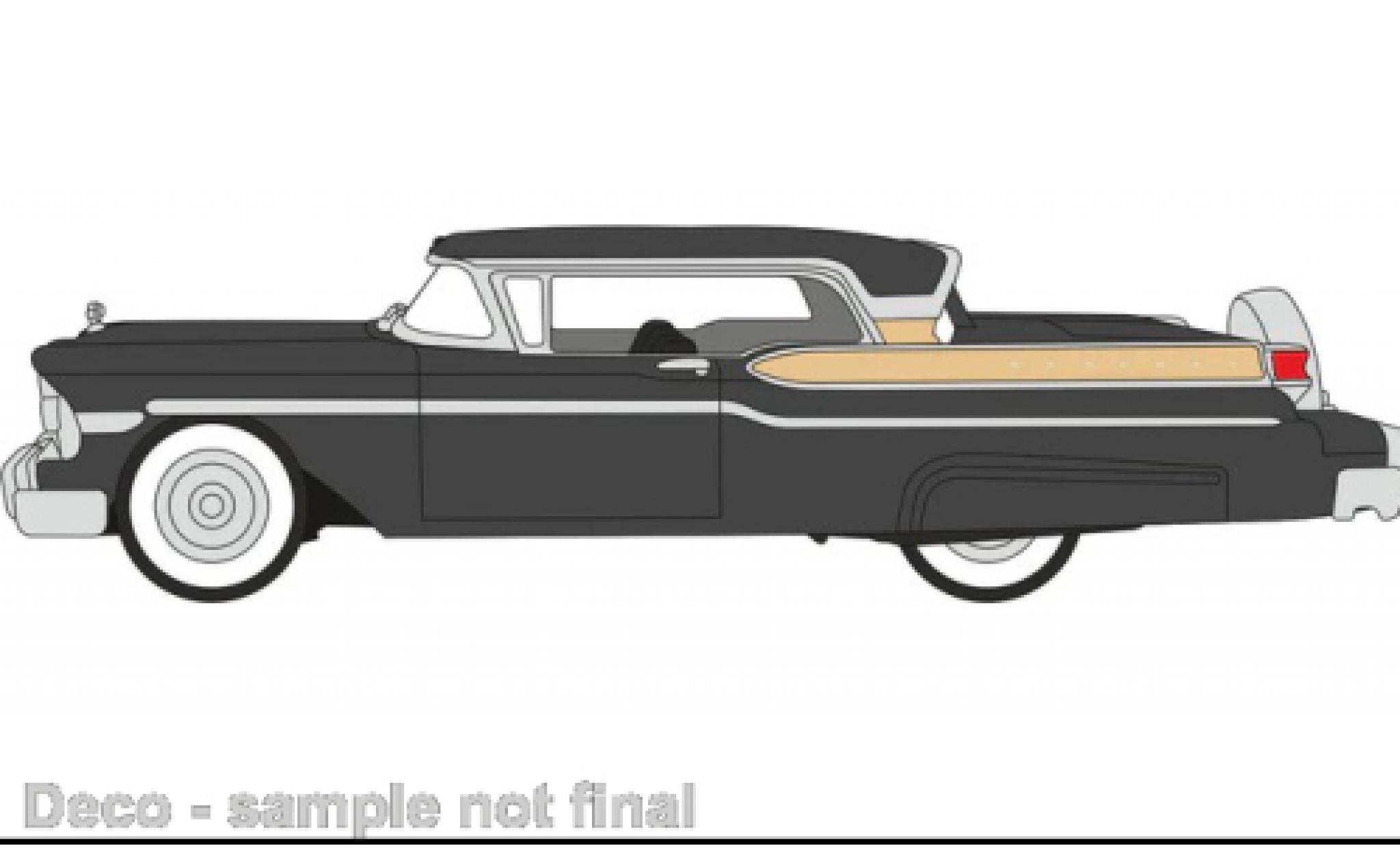 Mercury Turnpike 1/87 Oxford nero 1957 modellino in miniatura