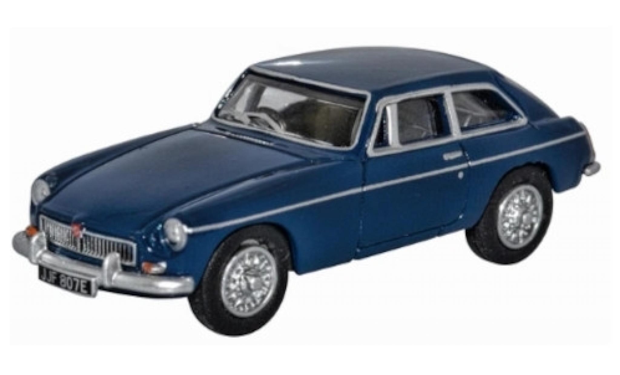 MG B 1/76 Oxford GT blu RHD modellino in miniatura