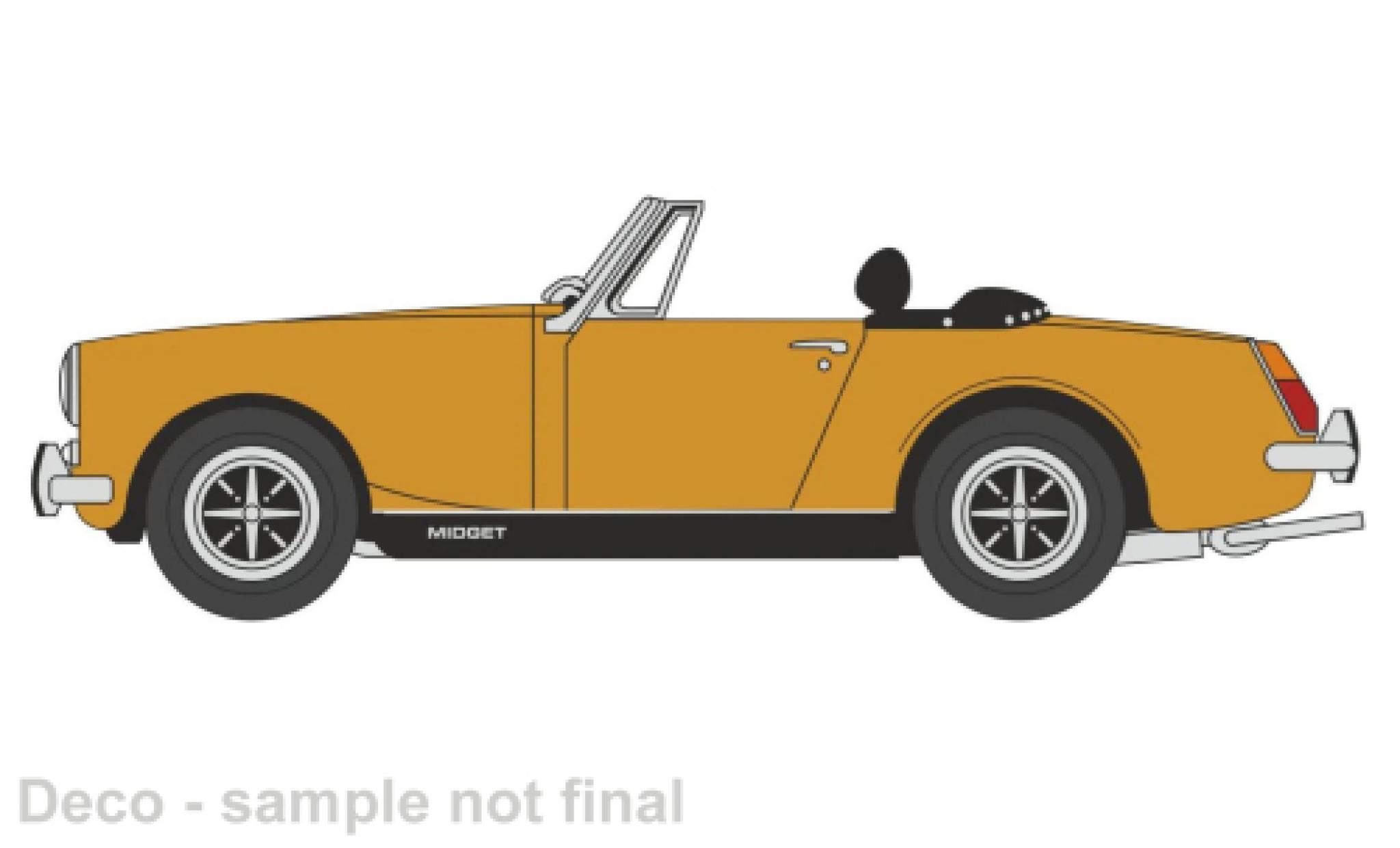 MG Midget 1/76 Oxford MkIII gelb modellino in miniatura