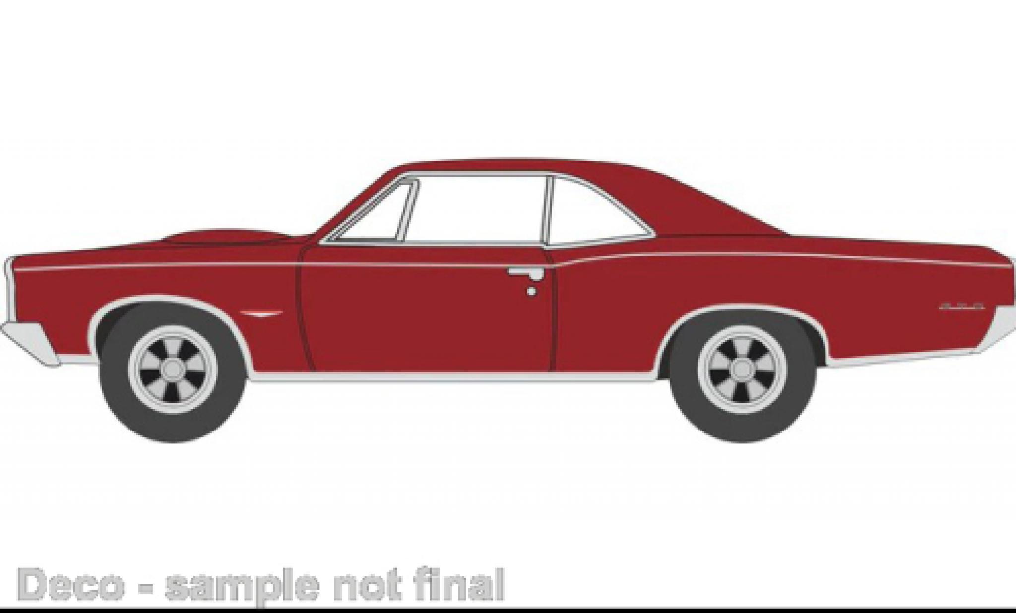 Pontiac GTO 1/87 Oxford rosso 1965 modellino in miniatura