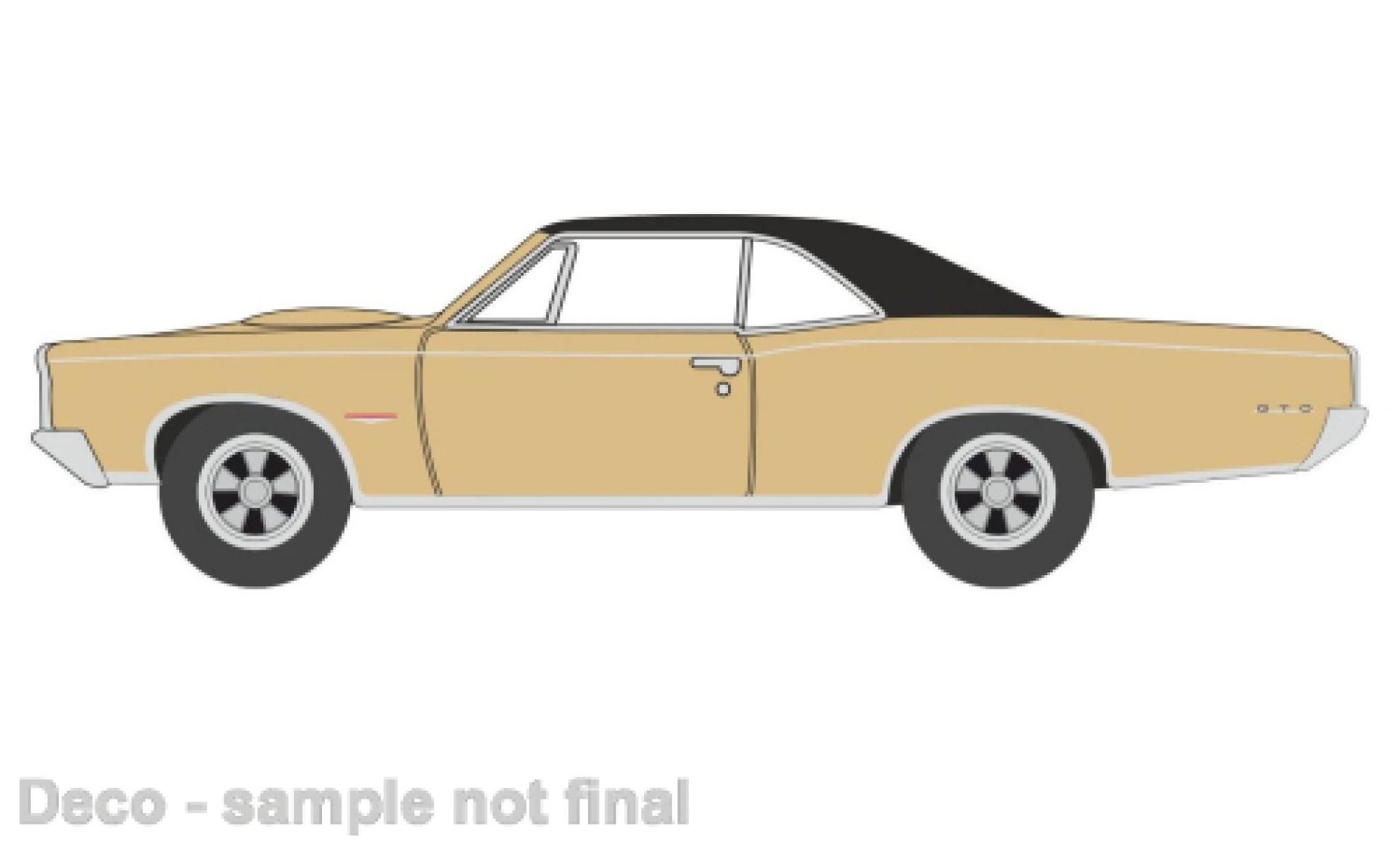 Pontiac GTO 1/87 Oxford metallise beige/nero 1966 modellino in miniatura