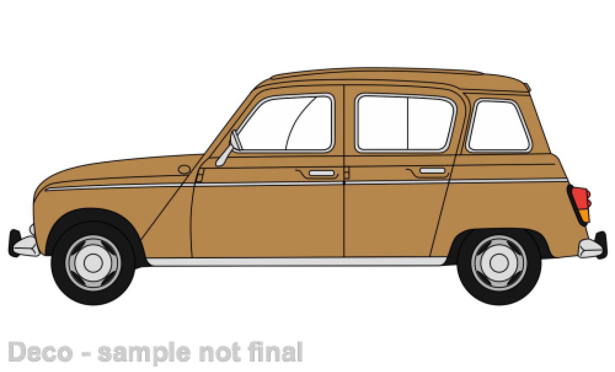 Renault 4 1/76 Oxford beige modellino in miniatura