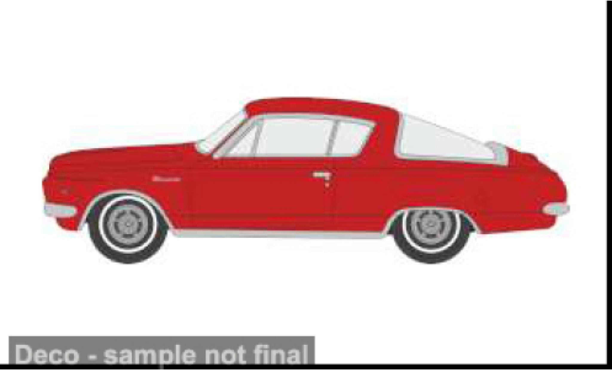 Plymouth Barracuda 1/87 Oxford rot 1965 1:87 modellino in miniatura