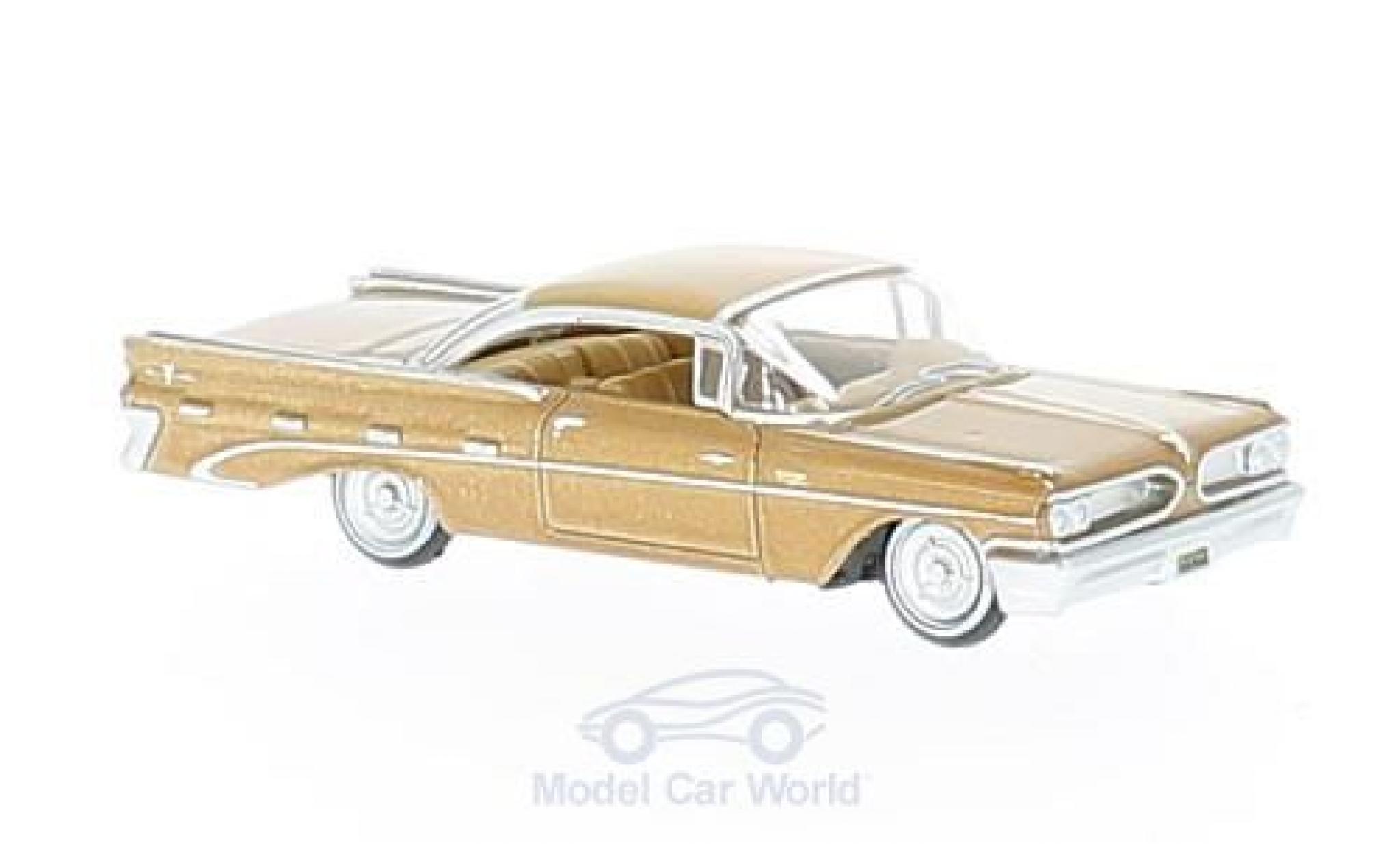 Pontiac Bonneville 1/87 Oxford Coupe metallico marroneee 1959 modellino in miniatura