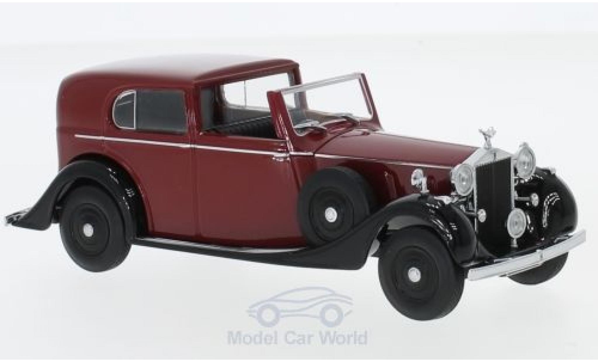 Rolls Royce Phantom 1/43 Oxford III Sedanca de Ville Mulliner rosso/nero RHD modellino in miniatura