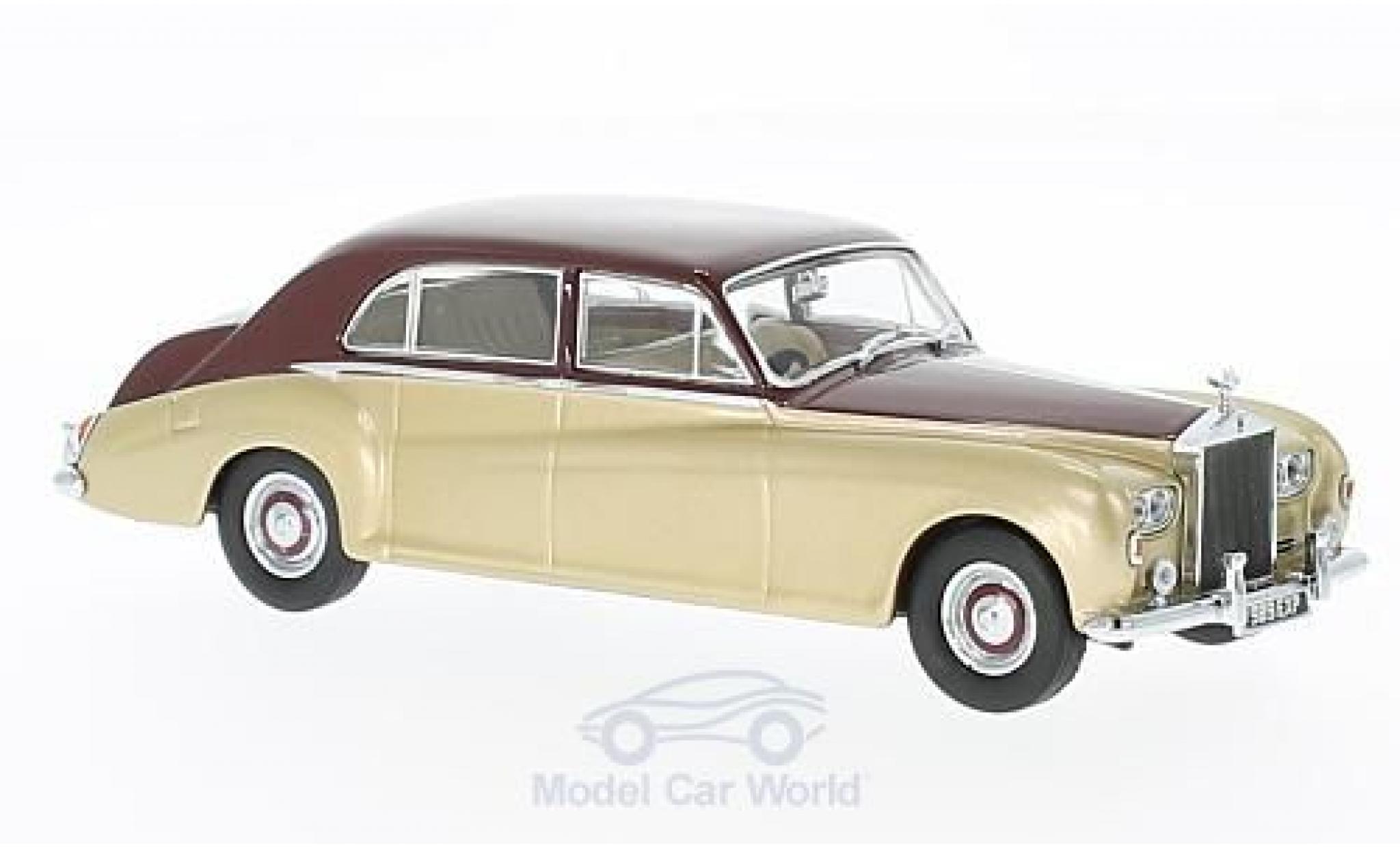 Rolls Royce Phantom 1/43 Oxford V James Young gold/rosso RHD modellino in miniatura