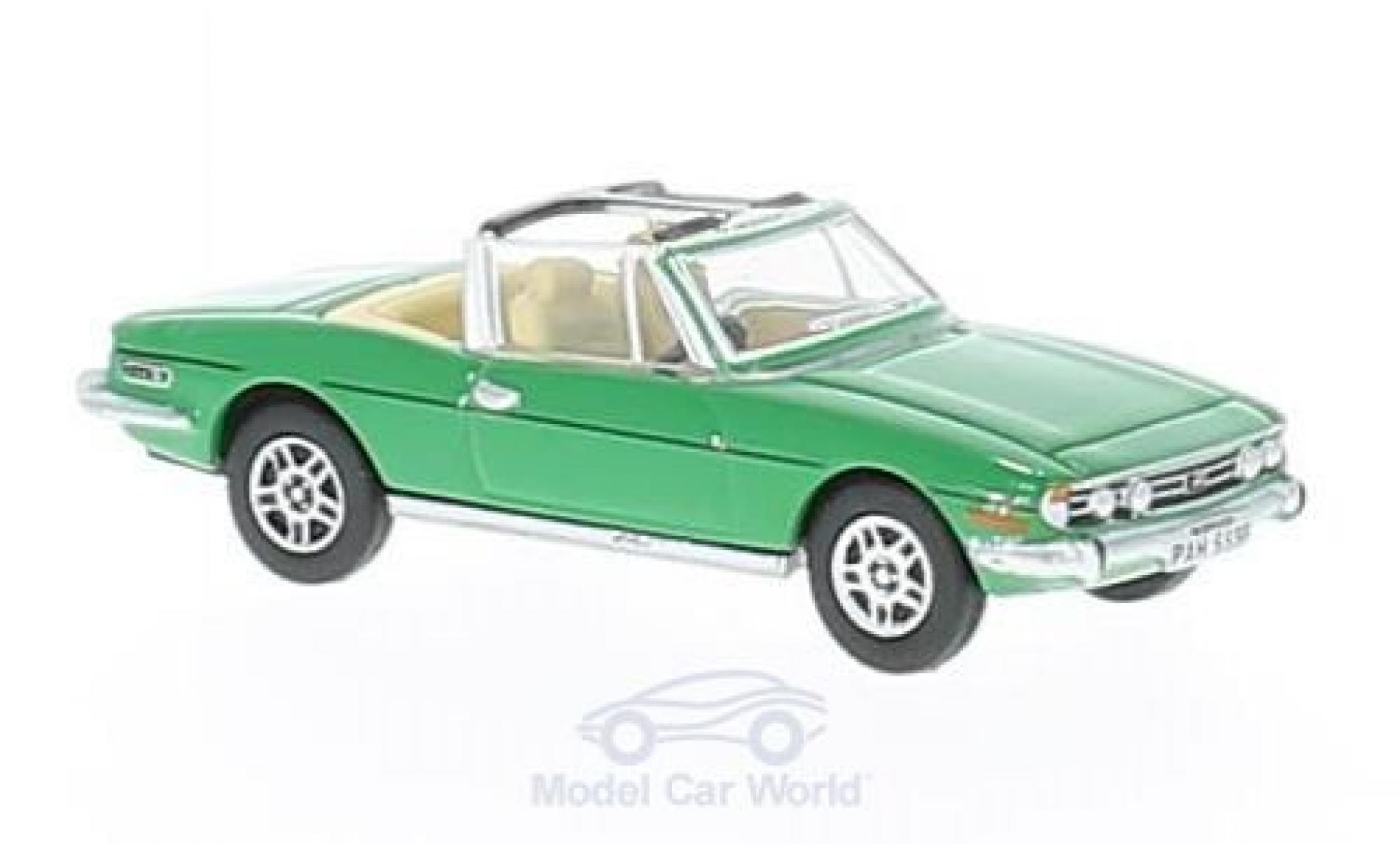 Triumph Stag 1/76 Oxford verde modellino in miniatura
