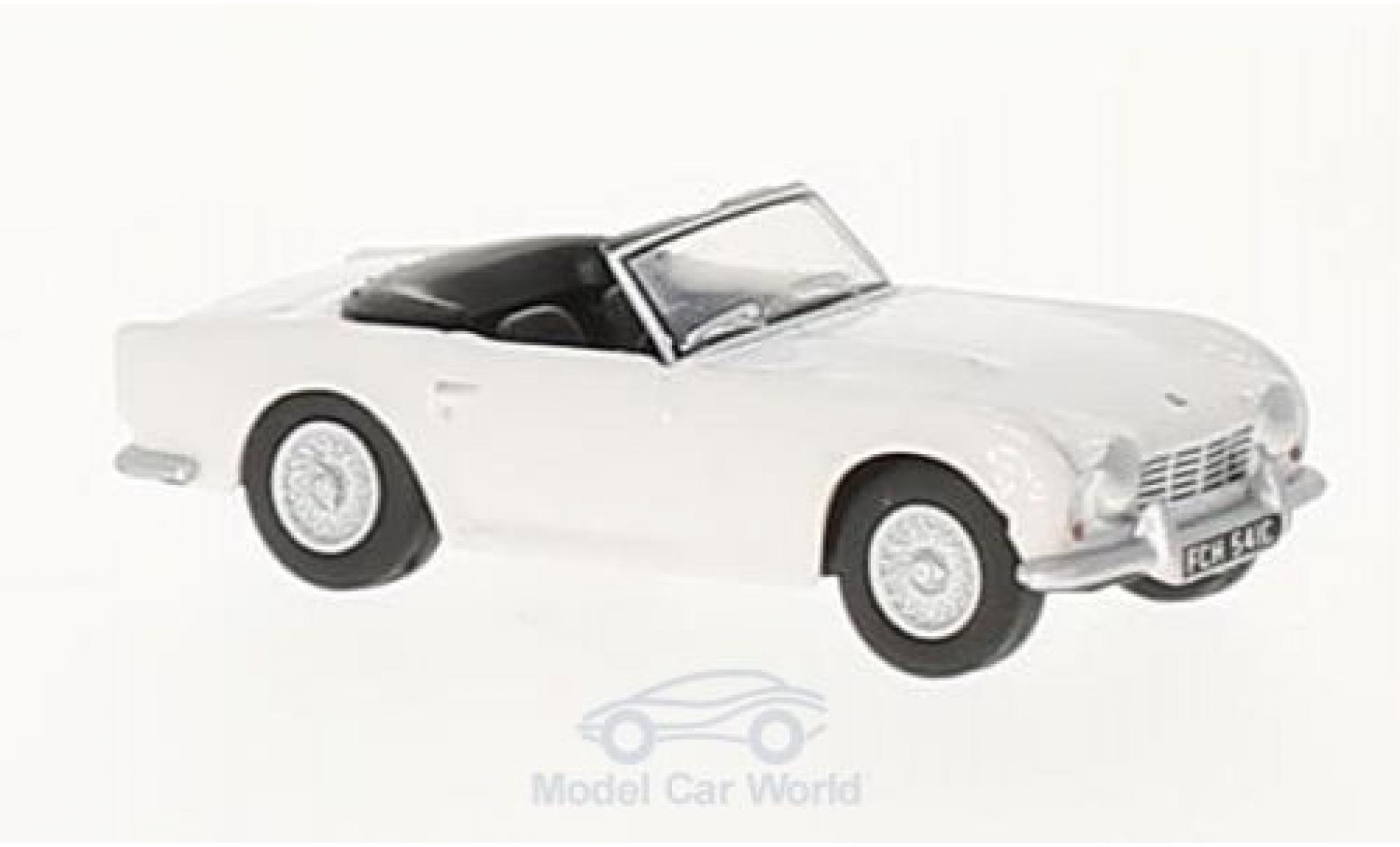 Triumph TR4 1/76 Oxford bianco modellino in miniatura