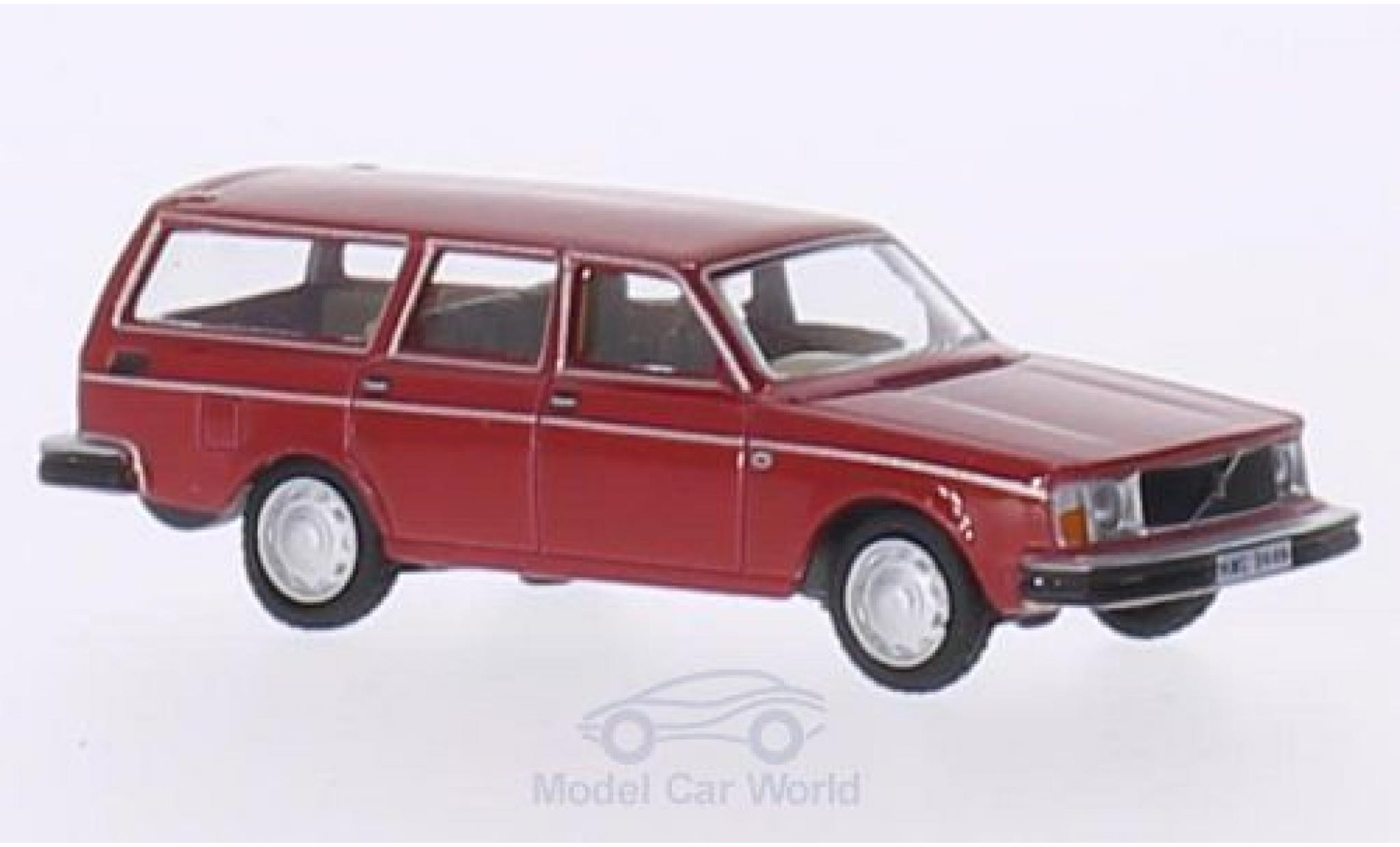 Volvo 245 1/76 Oxford Estate rosso RHD modellino in miniatura
