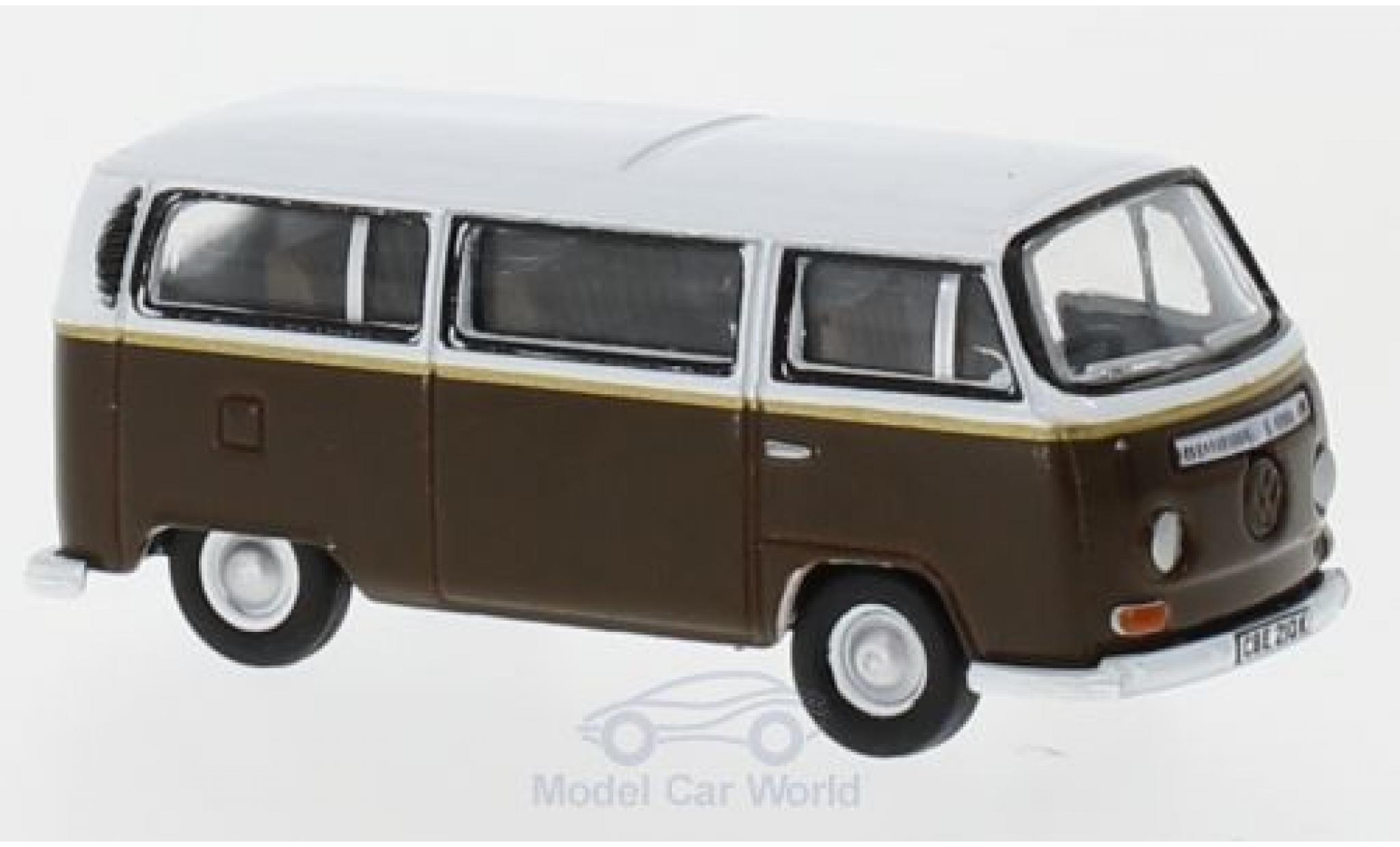 Volkswagen T2 B 1/76 Oxford Bay Window marroneee/bianco Auf Wiedersehn Pet modellino in miniatura