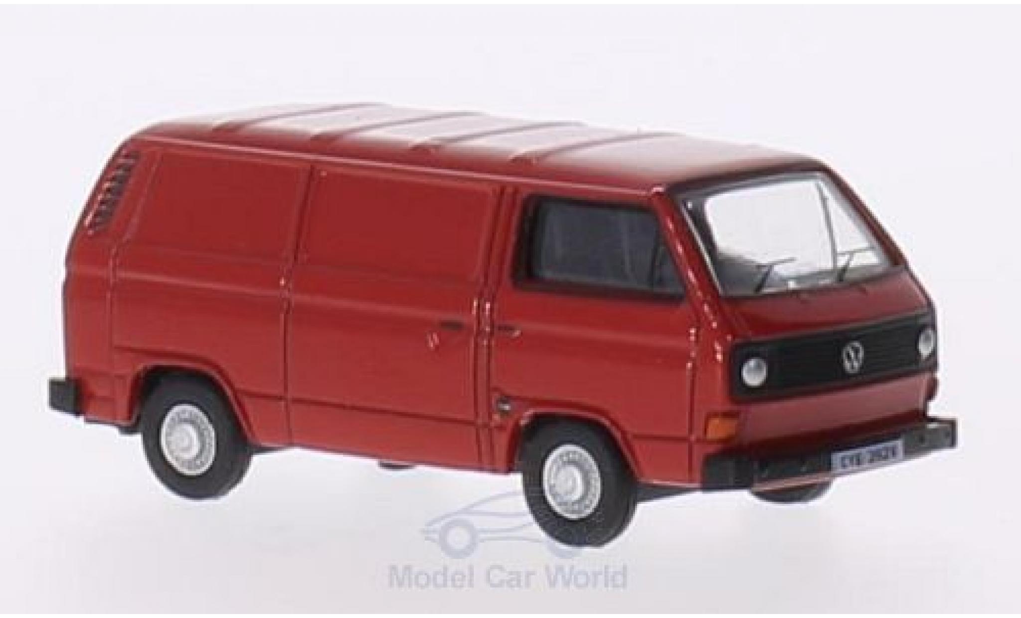 Volkswagen T2 A 1/76 Oxford 5 Van rosso modellino in miniatura