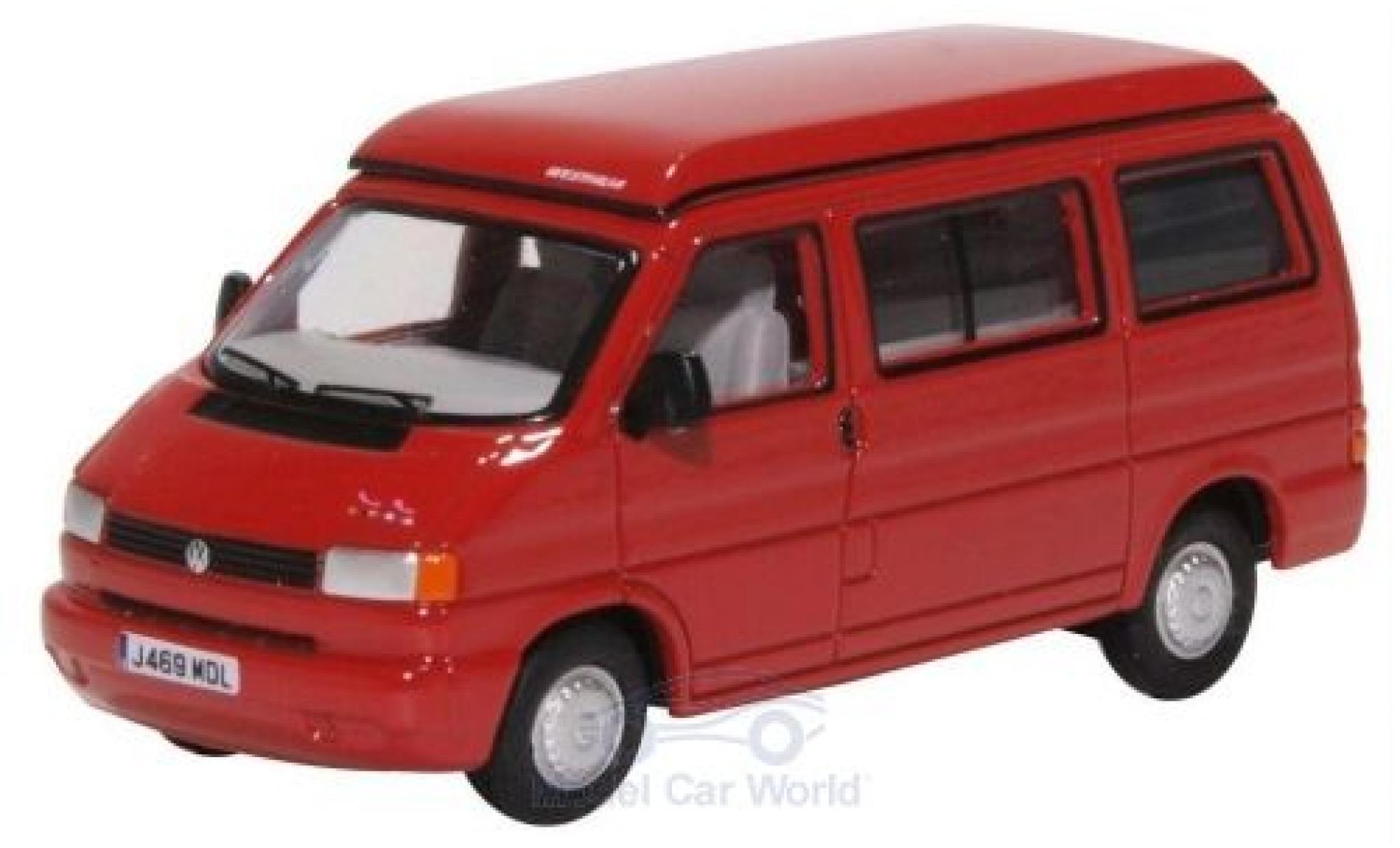 Volkswagen T4 1/76 Oxford Westfalia Camper rosso modellino in miniatura