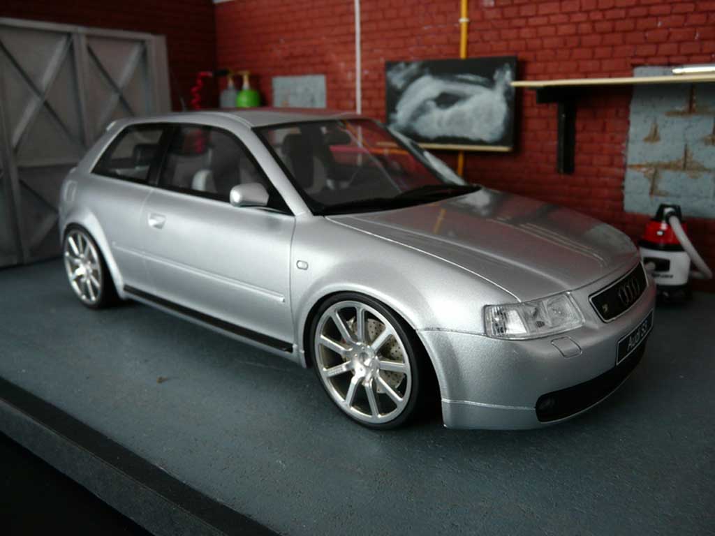 Audi S3 1/18 Ottomobile grigio jantes MTM tuning modellino in miniatura