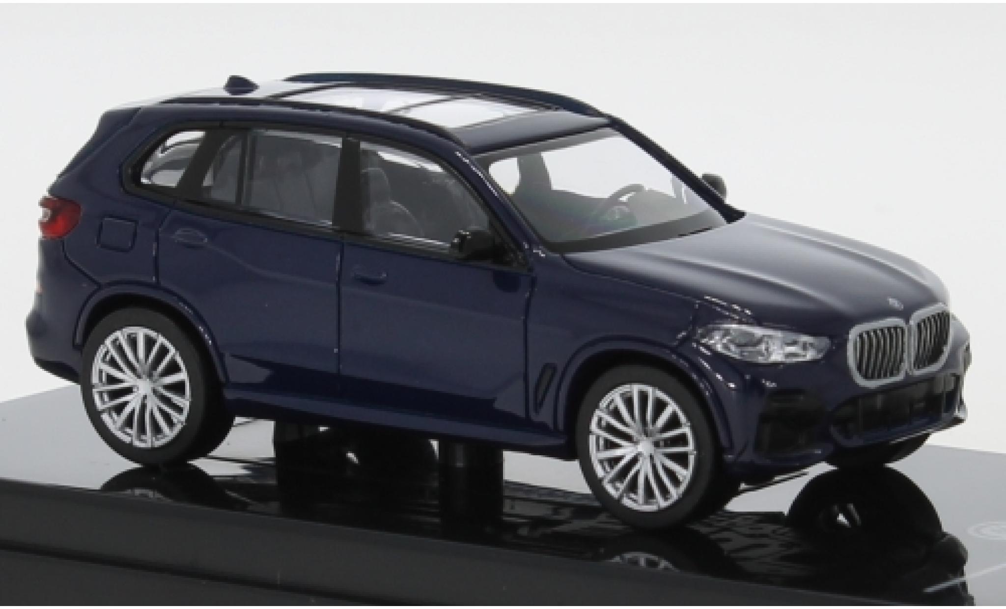 Bmw X5 1/64 Para64 (G05) metallico blu modellino in miniatura