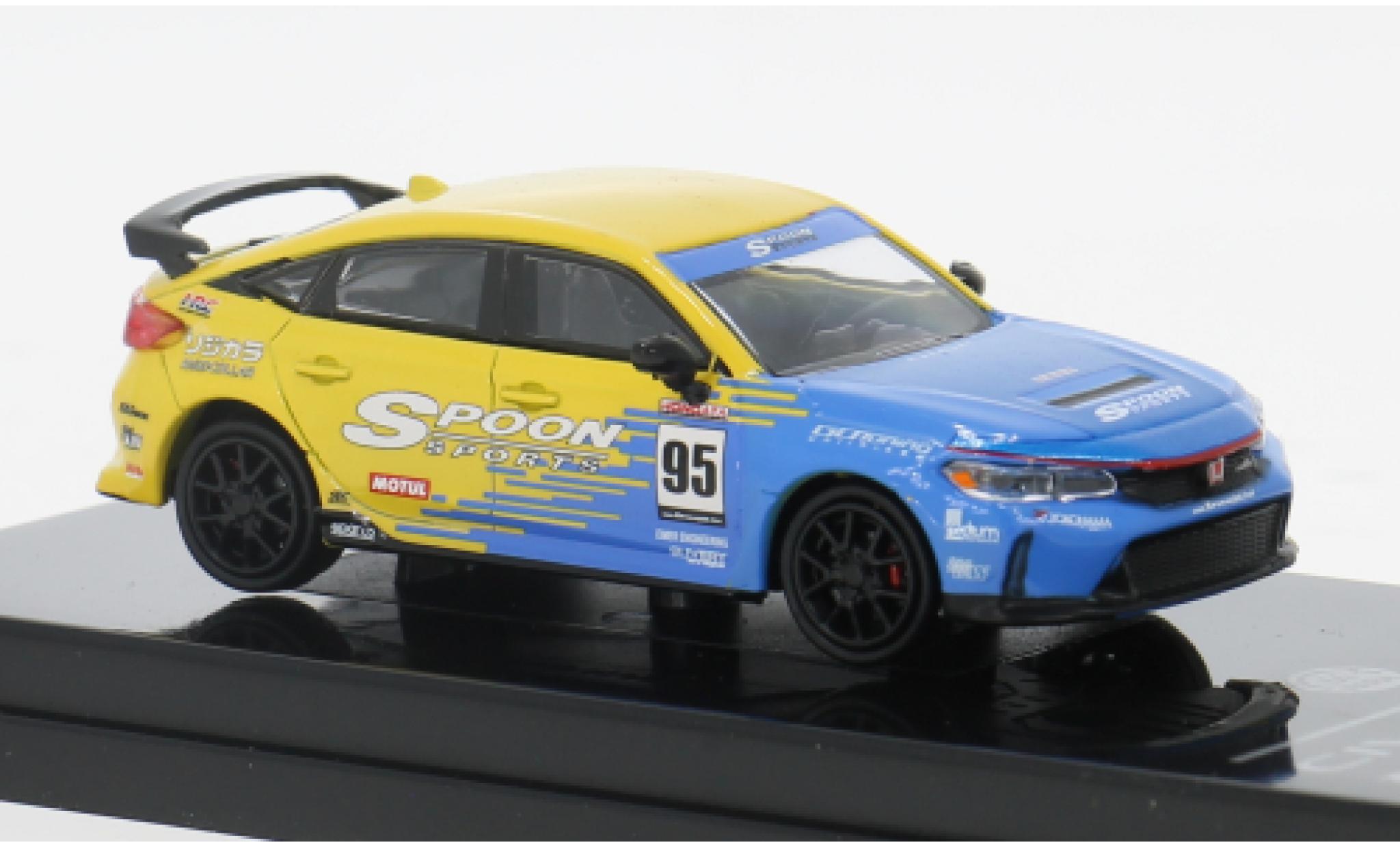 Honda Civic 1/64 Para64 Type R FL5 blau/gelb 2023 1:64 modellino in miniatura