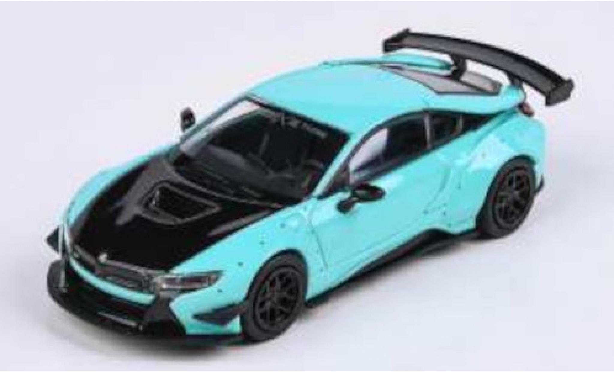 Bmw i8 1/64 Para64 I8 LB Performance verde/nero modellino in miniatura