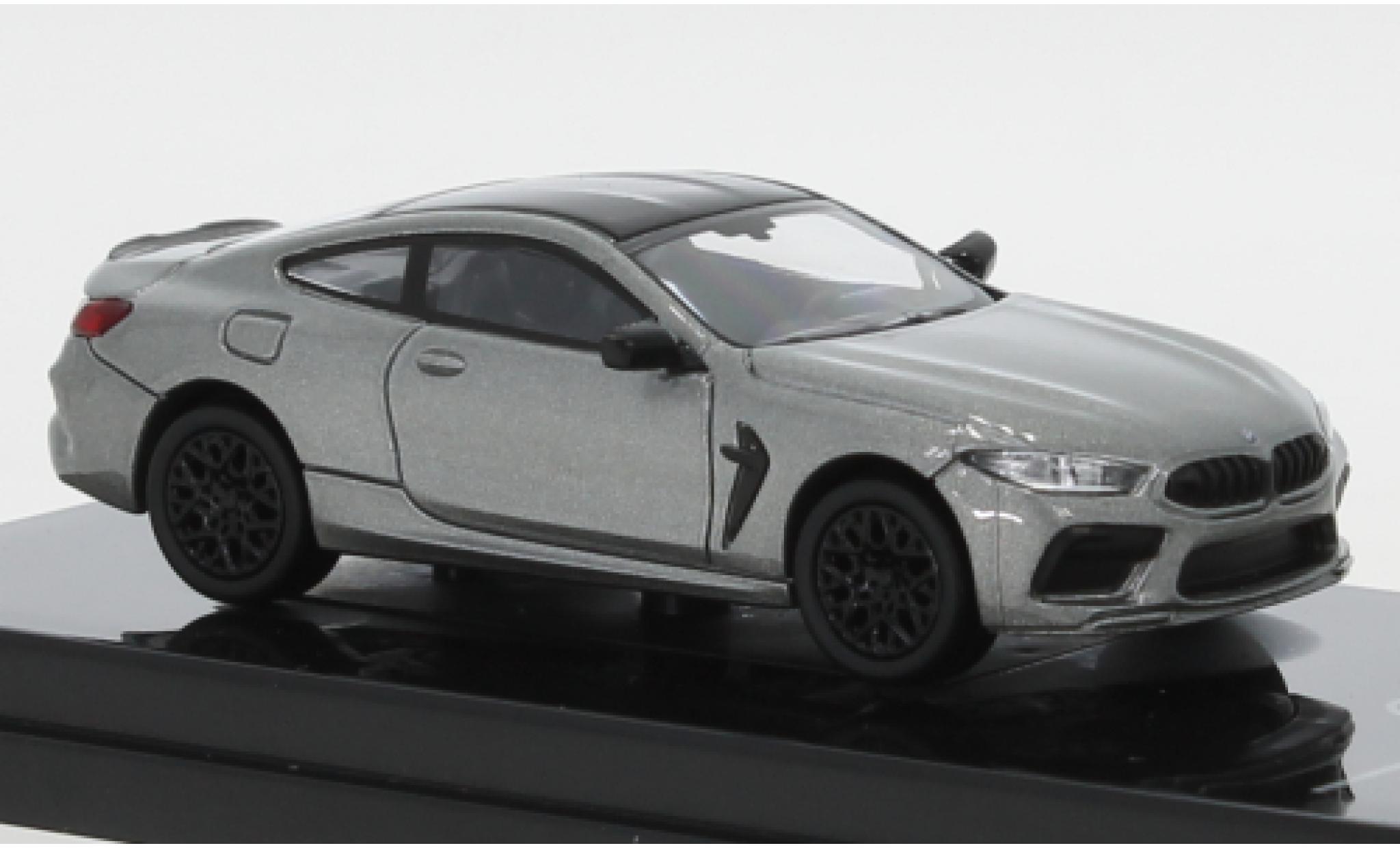 Bmw M8 1/64 Para64 Coupe (F92) metallico grigio/nero modellino in miniatura