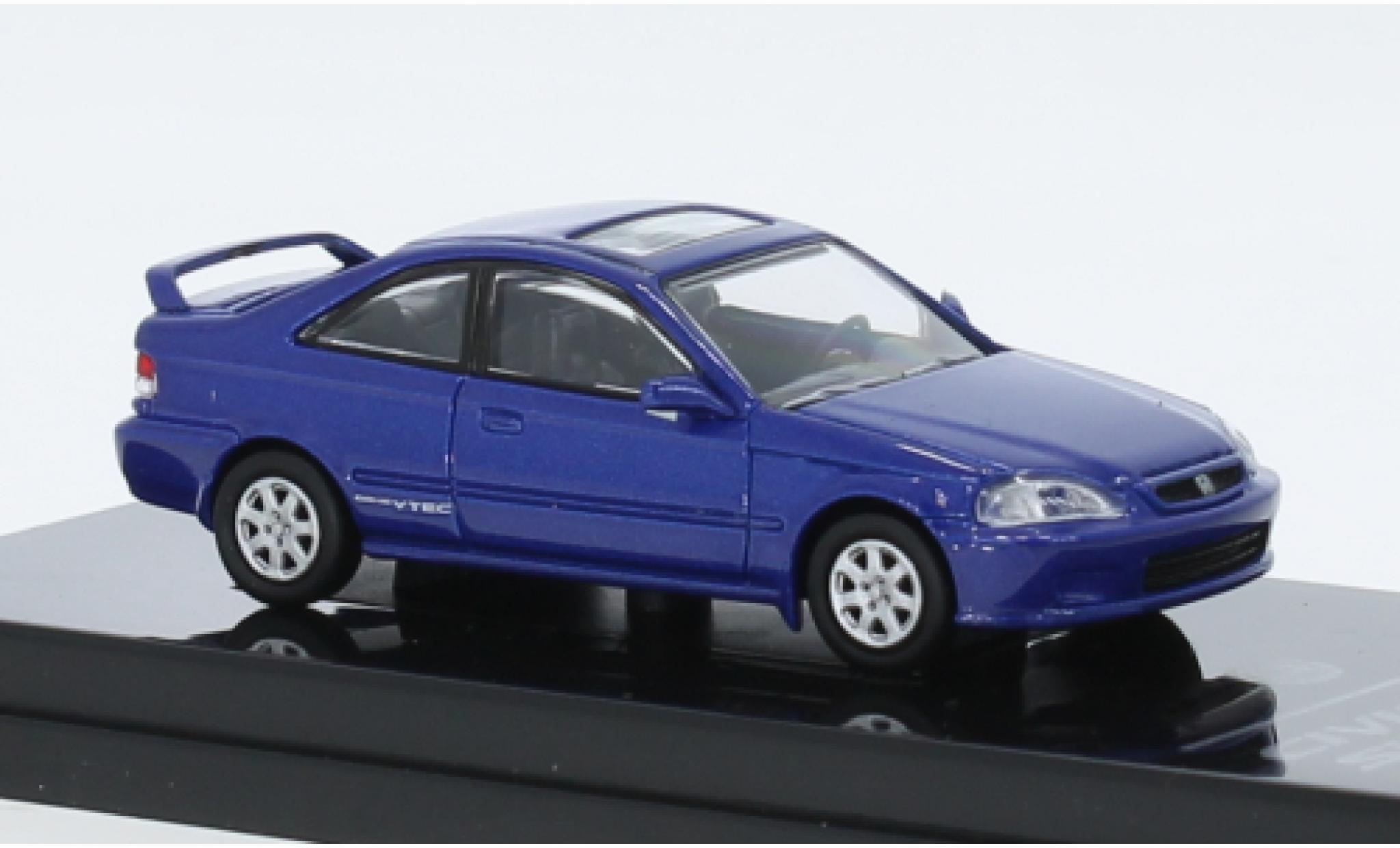 Honda Civic 1/64 Para64 Si metallise blu 1999 modellino in miniatura