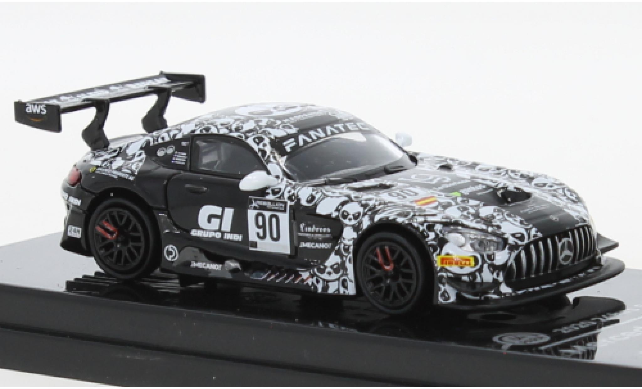 Mercedes AMG GT 1/64 Para64 3 No.90 Madpanda Motorsport 24h Spa 2021 modellino in miniatura