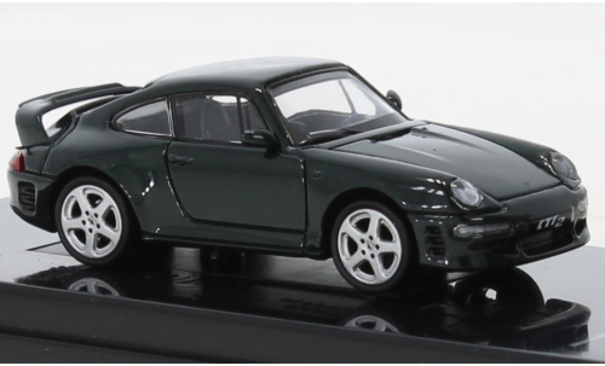 Ruf CTR 1/64 Para64 Porsche RUF 2 verde foncé 1995 modellino in miniatura