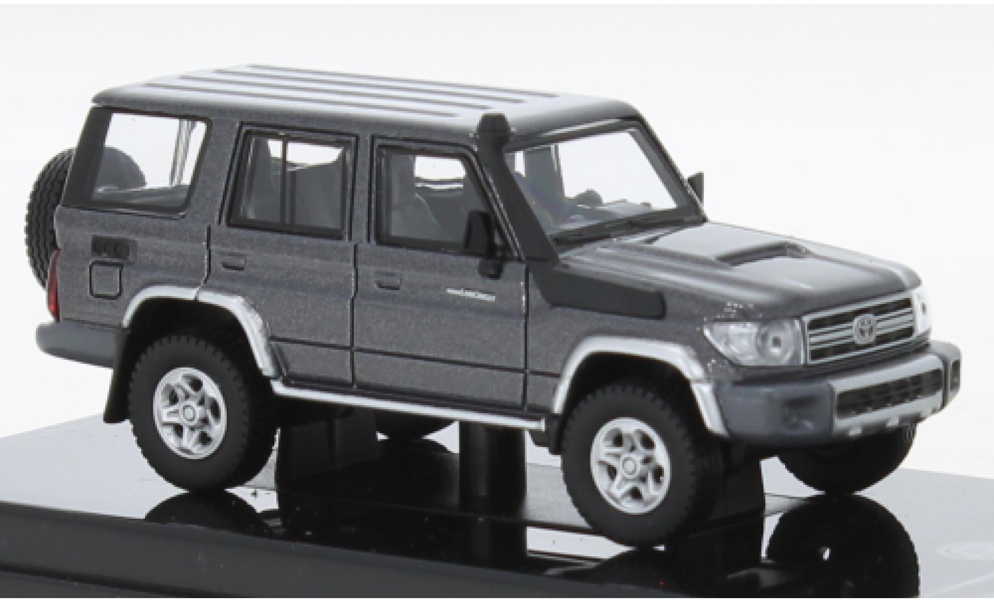 Toyota Land Cruiser 1/64 Para64 76 metallise grigio/bianco 2014 modellino in miniatura