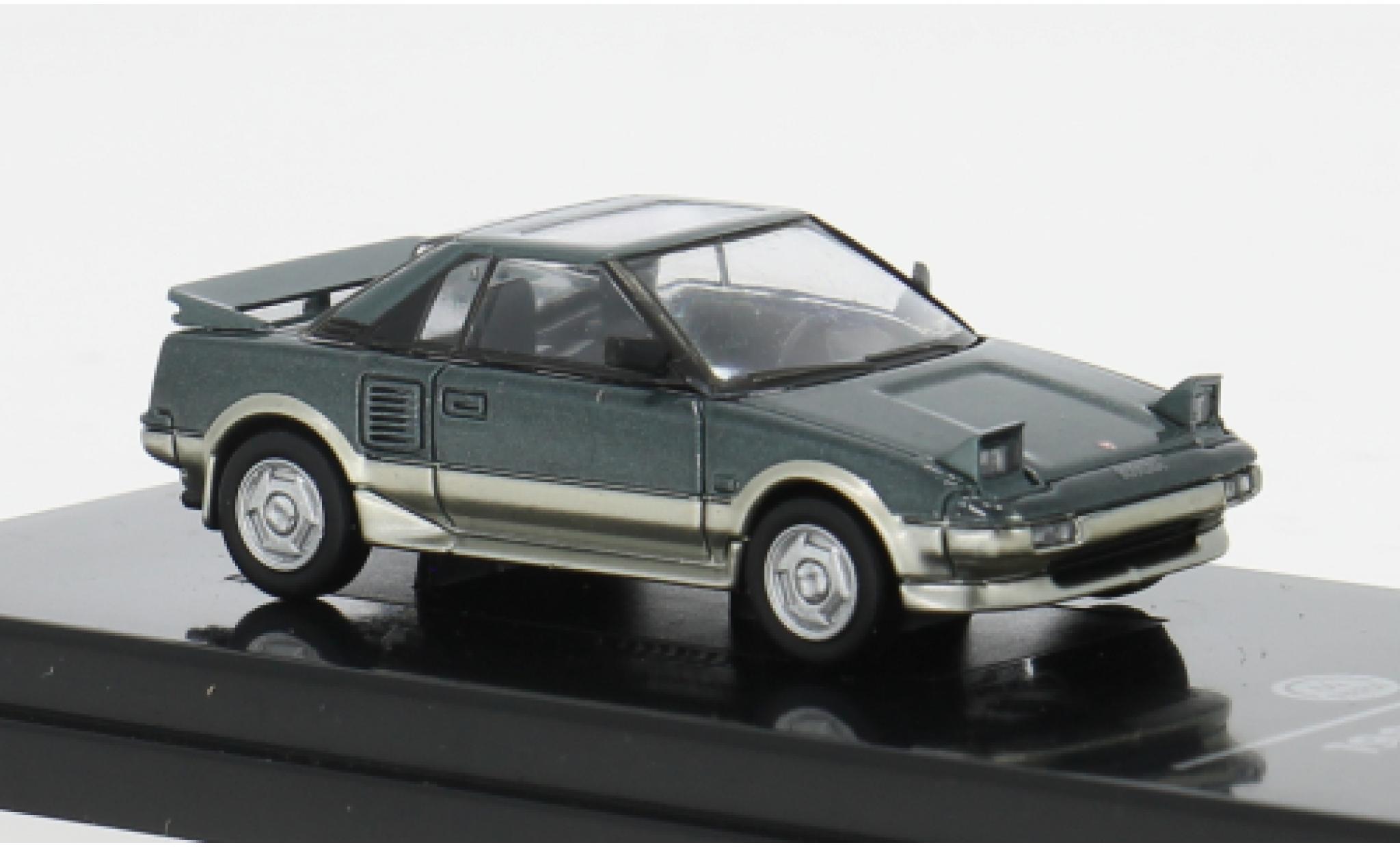 Toyota MR 1/64 Para64 2 MK1 grün/gold 1985 1:64 modellino in miniatura