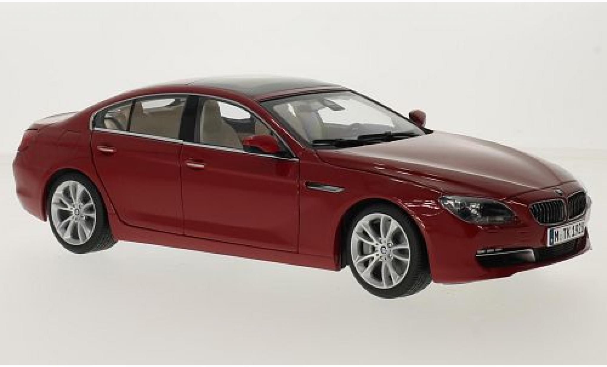 Bmw 650 1/18 Paragon i Gran Coupe (F06) rosso modellino in miniatura