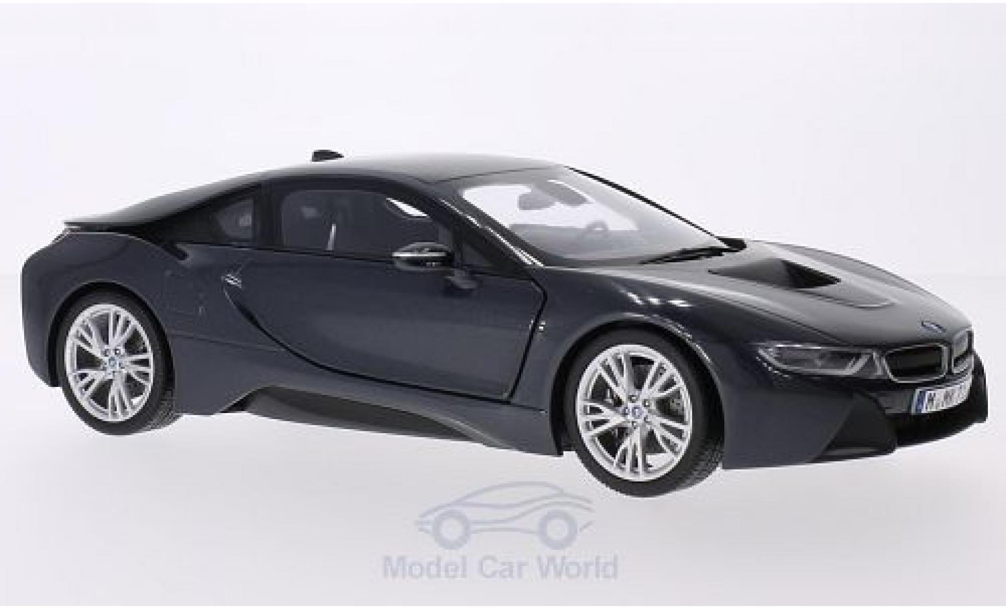 Bmw i8 1/18 Paragon metallico grigio modellino in miniatura
