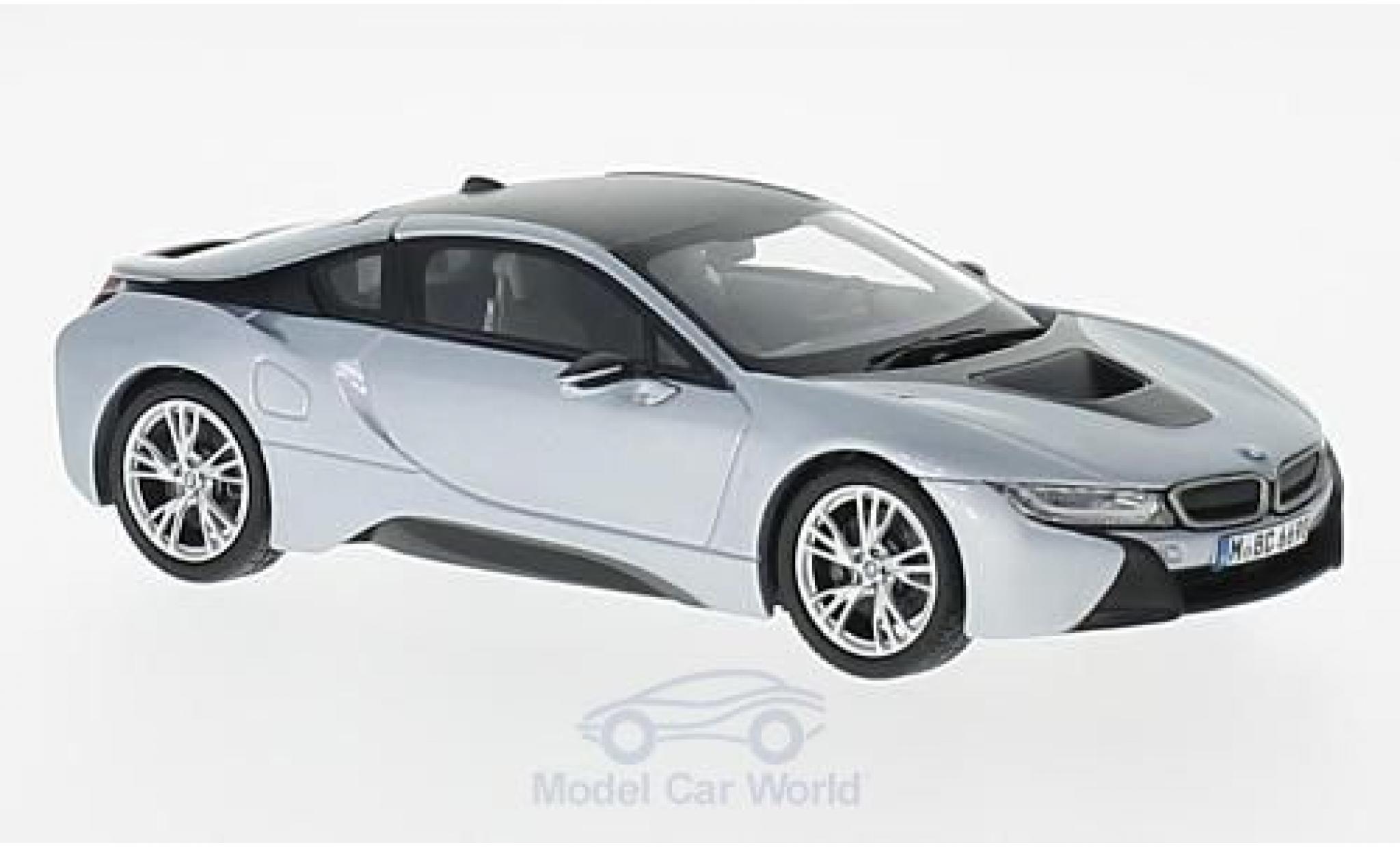 Bmw i8 1/43 Paragon grigio/grigio modellino in miniatura