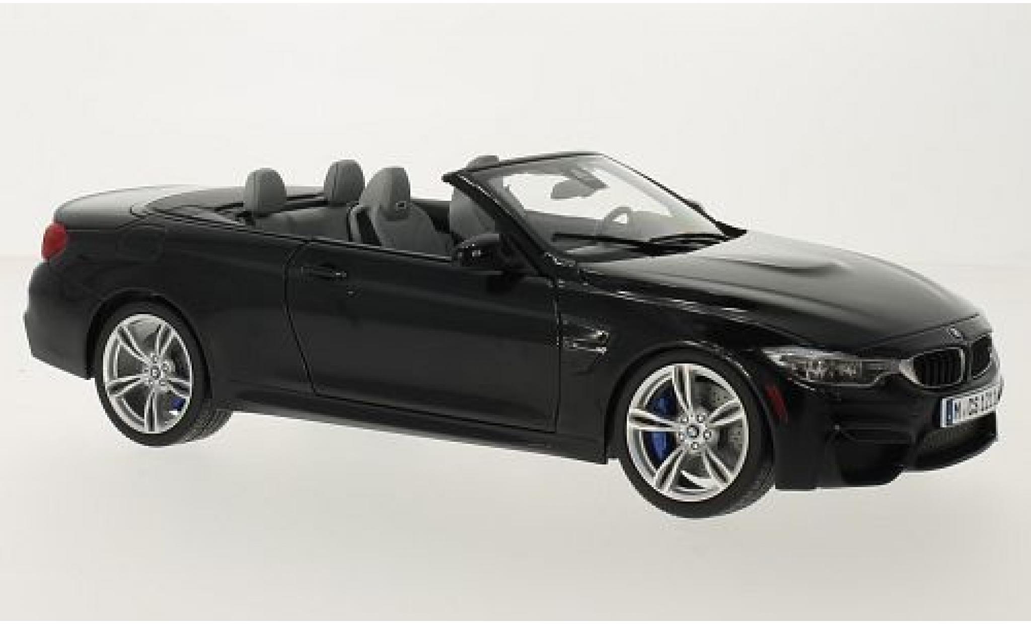 Bmw M4 1/18 Paragon (F83) Cabriolet nero modellino in miniatura