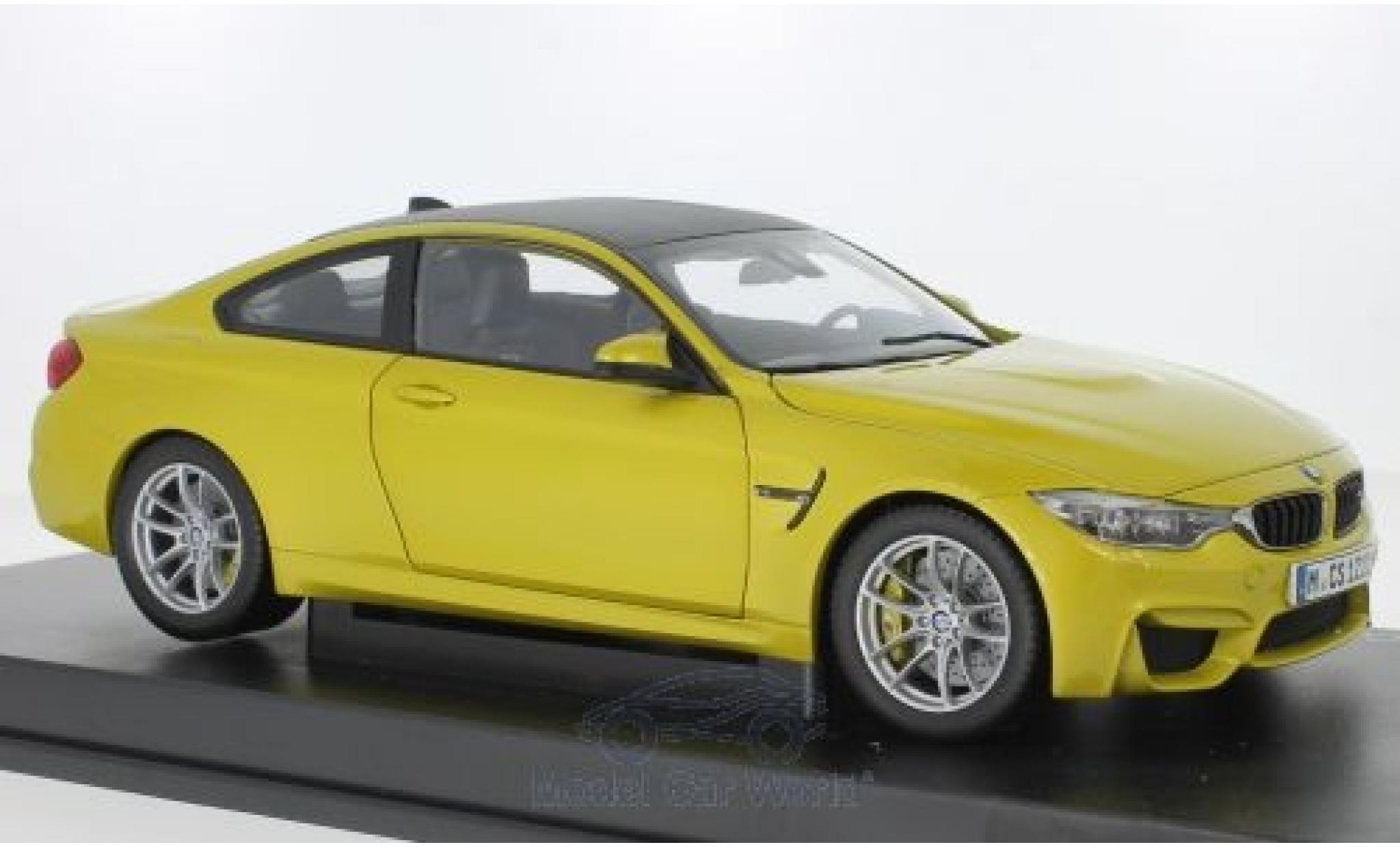 Bmw M4 1/18 Paragon (F83) Coupe metallico giallo modellino in miniatura