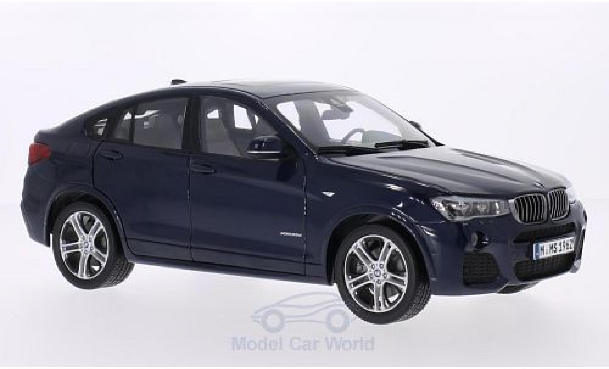 Bmw X4 1/18 Paragon metallico blu modellino in miniatura