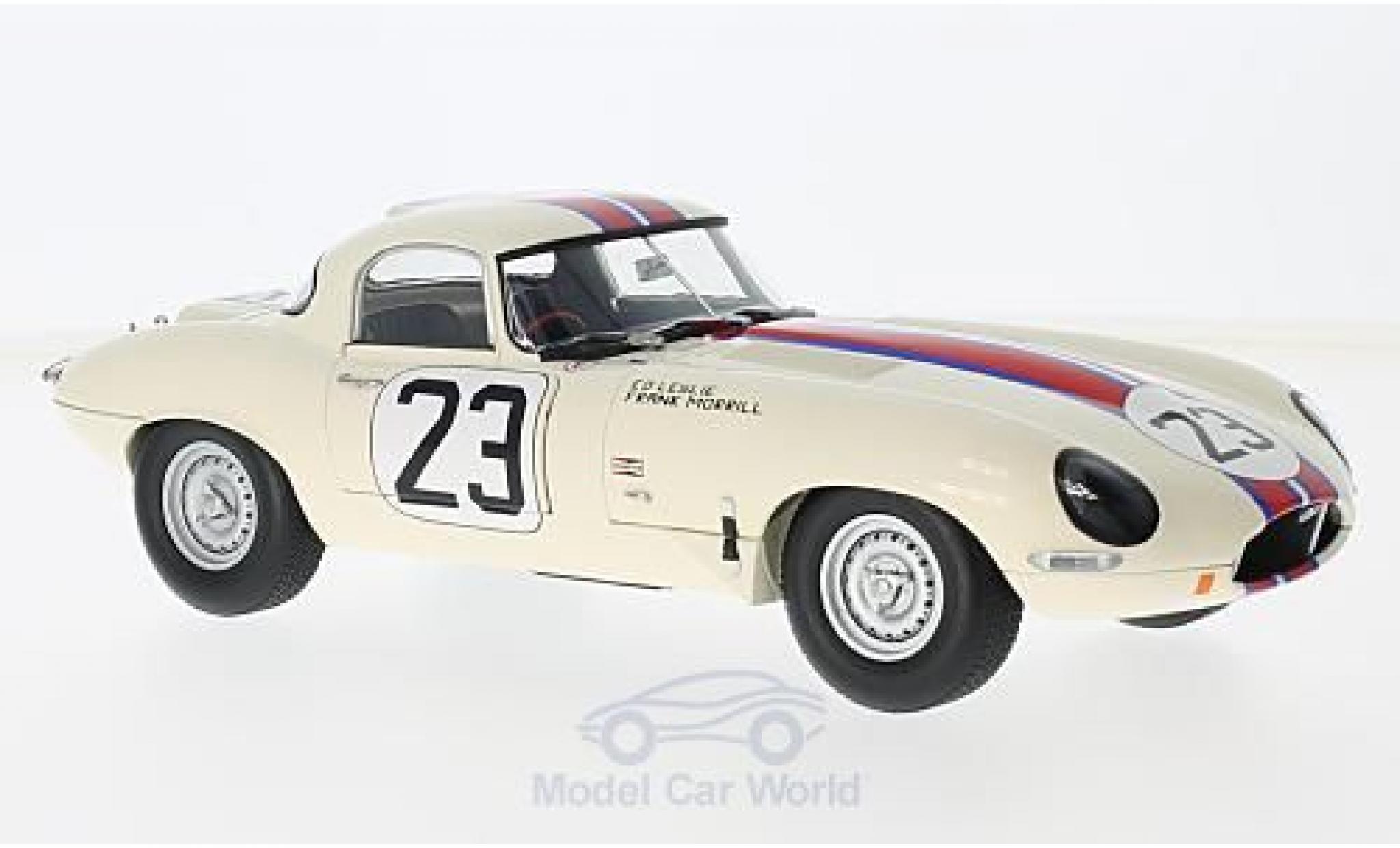 Jaguar E-Type 1/18 Paragon Lightweight No.23 Kjell Qvalle (USA) Sebring 1963 E.Leslie/F.Morrill modellino in miniatura