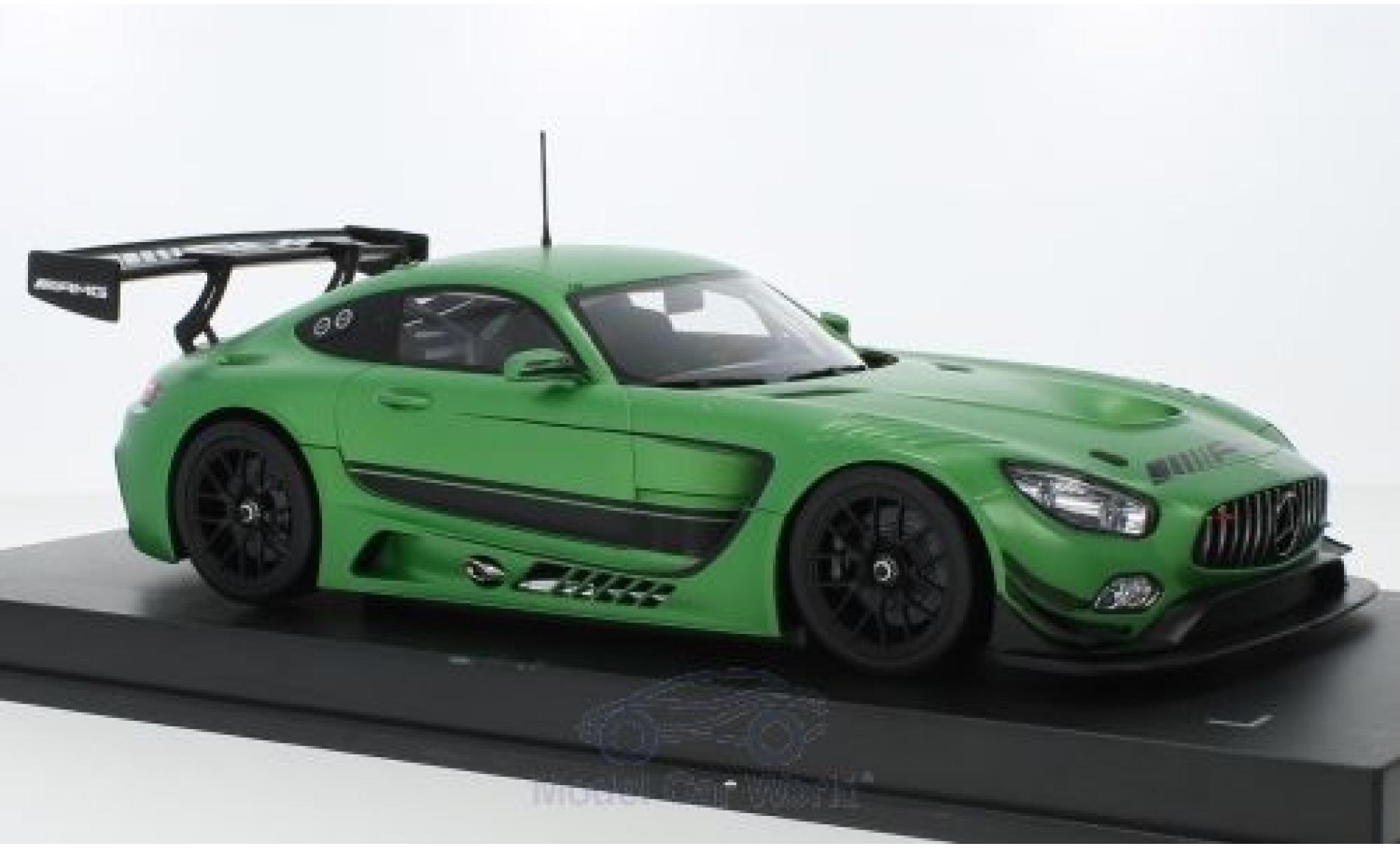 Mercedes AMG GT 1/18 Paragon 3 matt-verde 2016 modellino in miniatura