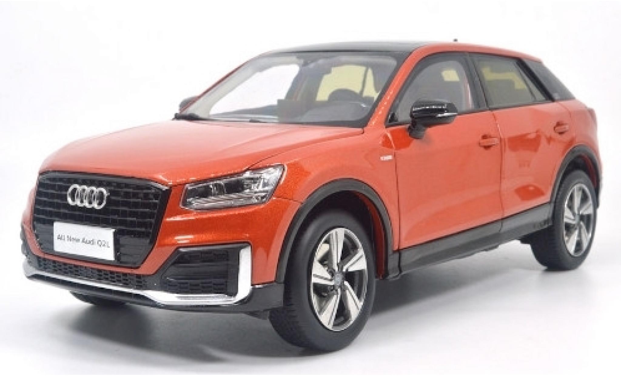 Audi Q2 1/18 Paudi L metallico orange 2018 modellino in miniatura