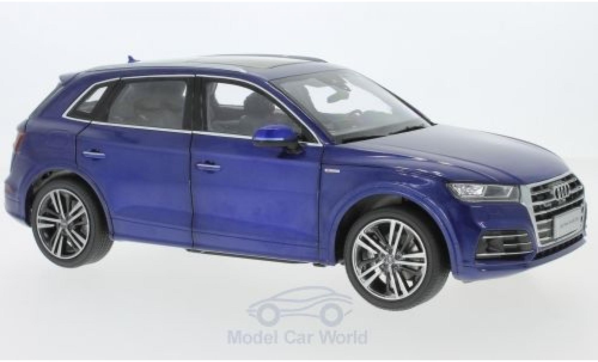 Audi Q5 1/18 Paudi L metallico blu 2018 modellino in miniatura