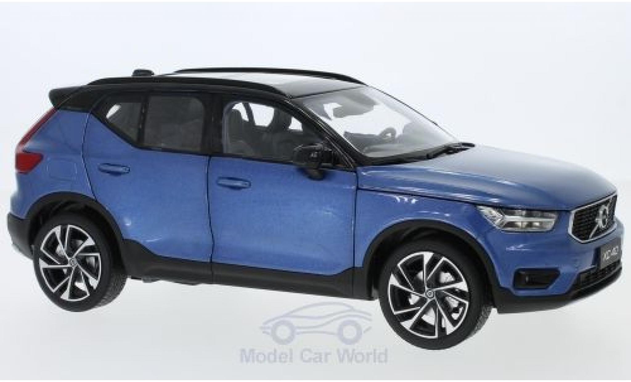 Volvo XC 1/18 Paudi 40 metallico blu 2018 modellino in miniatura