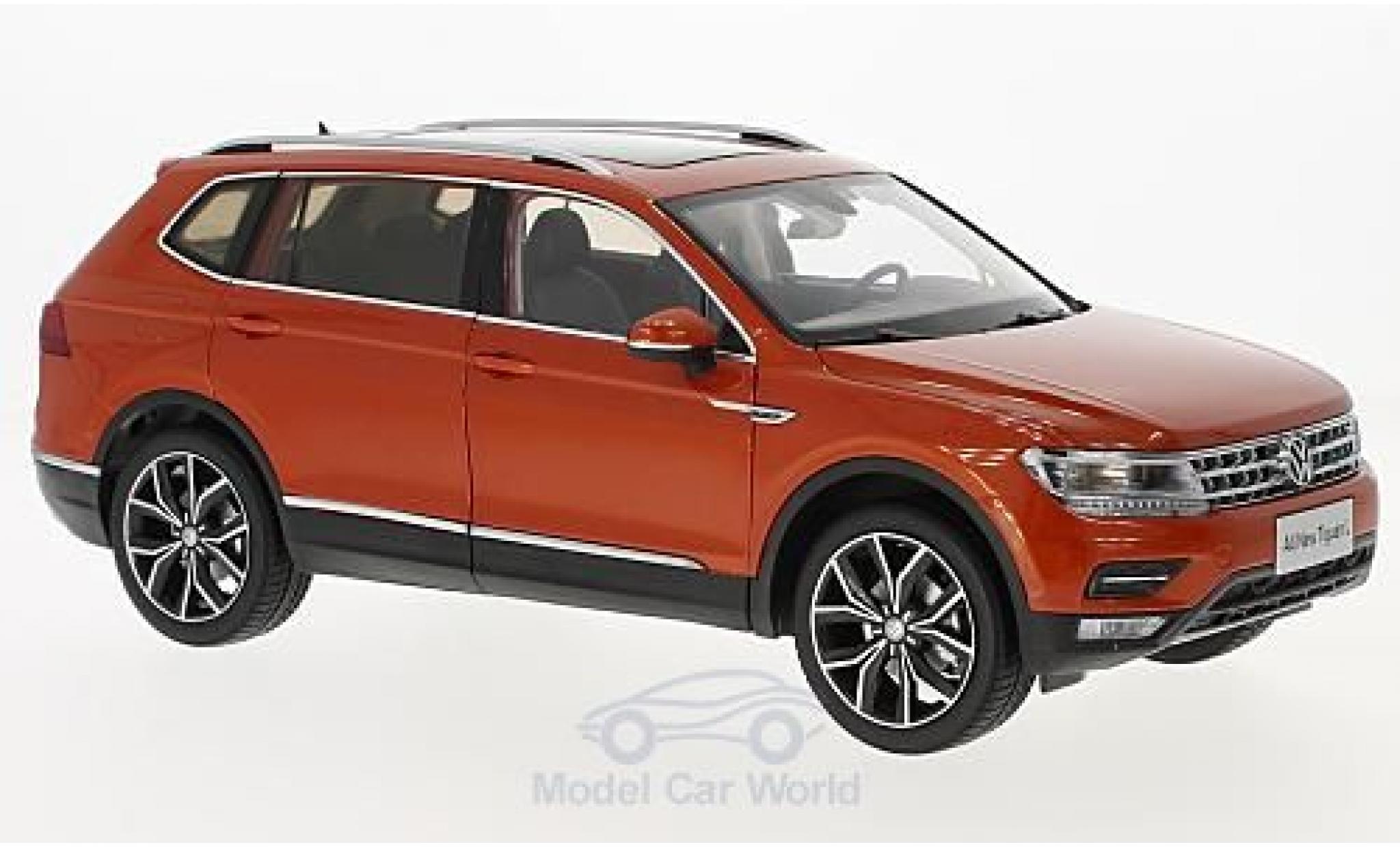 Volkswagen Tiguan 1/18 Paudi L metallico orange 2017 modellino in miniatura