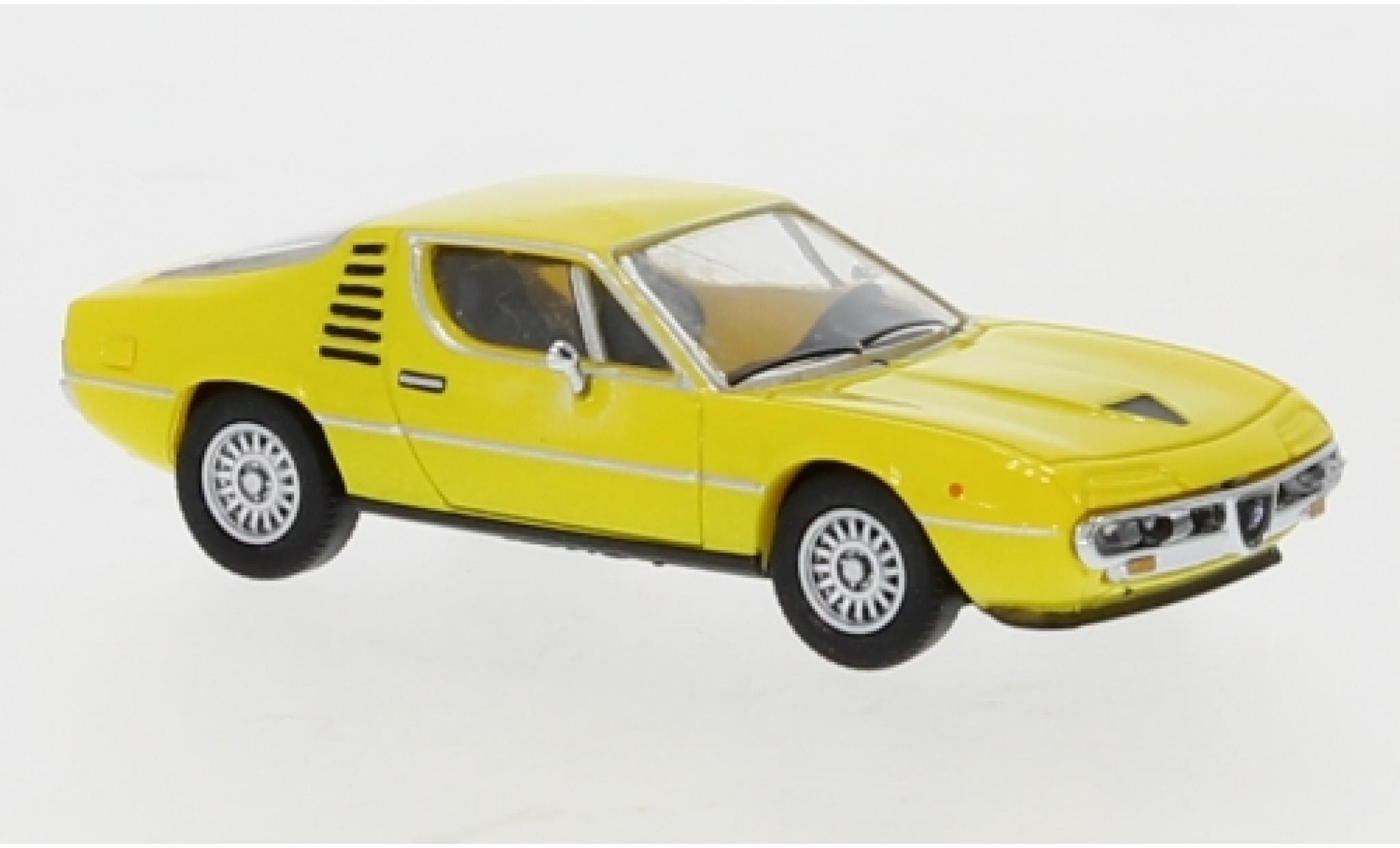 Alfa Romeo Montreal 1/87 PCX87 giallo 1970 modellino in miniatura