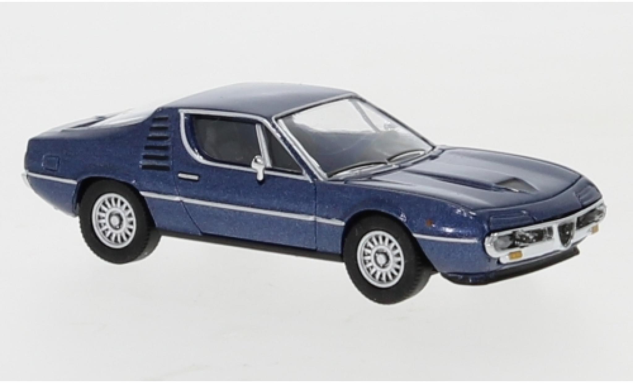 Alfa Romeo Montreal 1/87 PCX87 metallico blu 1970 modellino in miniatura