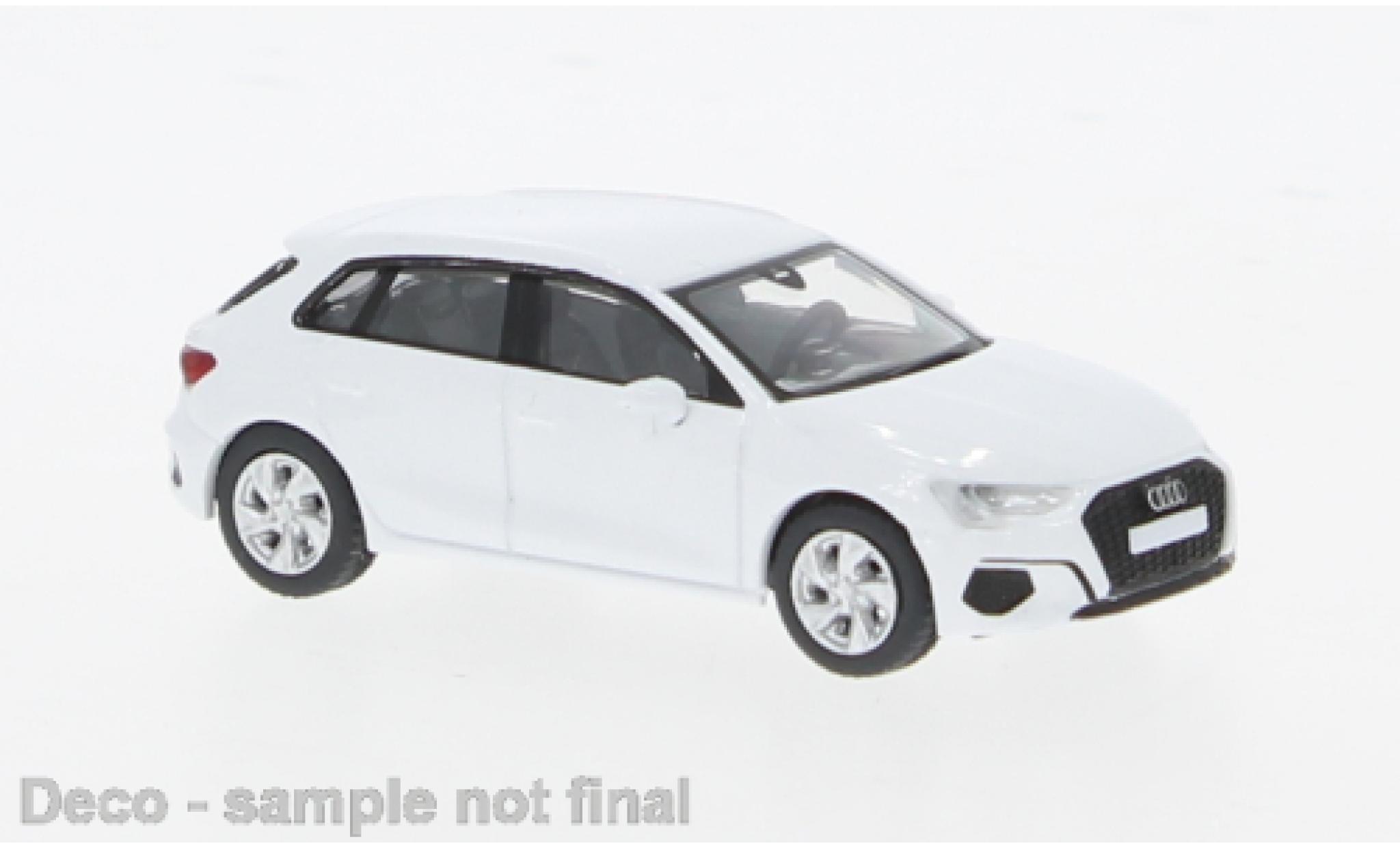Audi A3 1/87 PCX87 (8Y) weiss 2022 1:87 modellino in miniatura