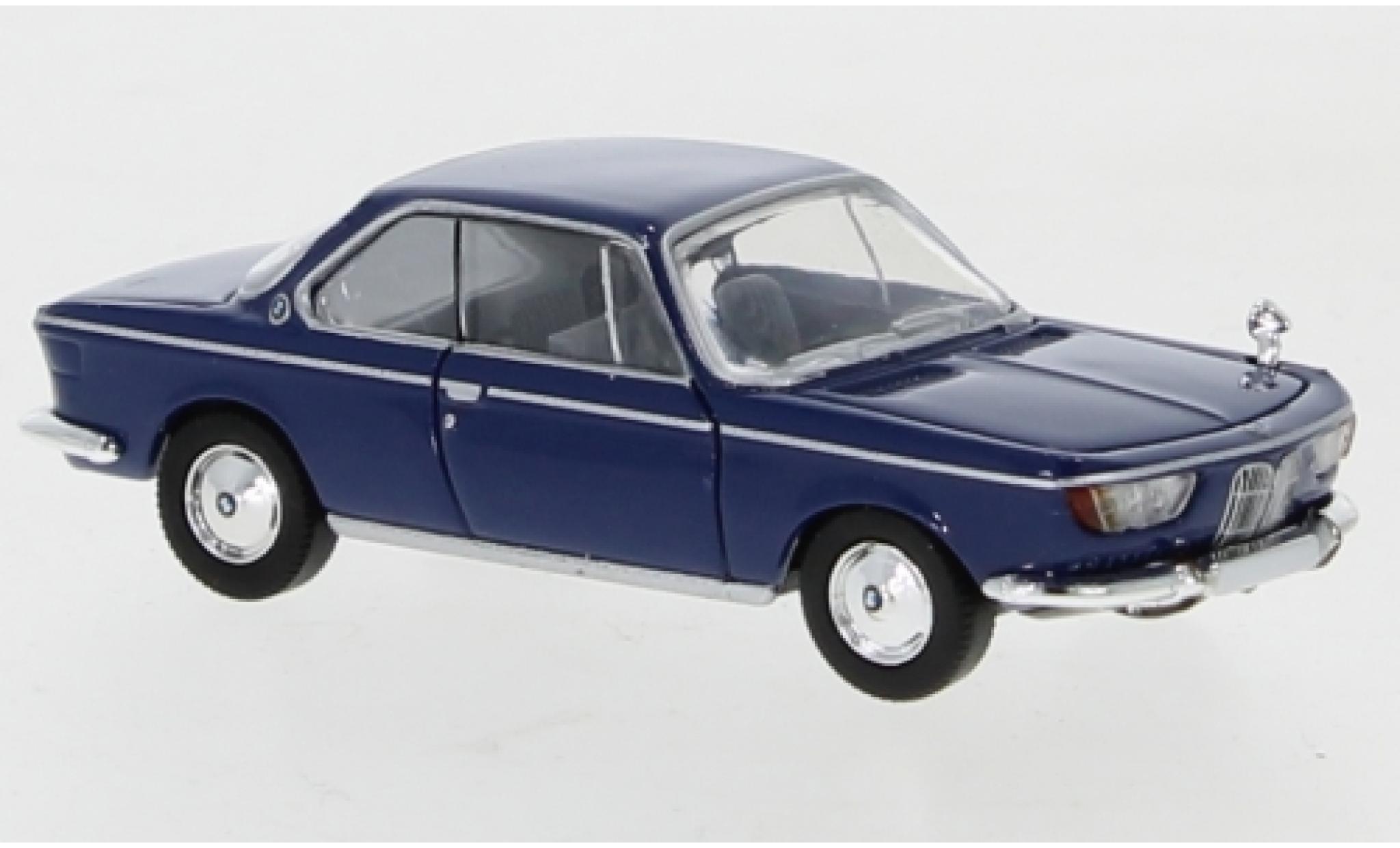 Bmw 2000 1/87 PCX87 CS blu 1965 modellino in miniatura