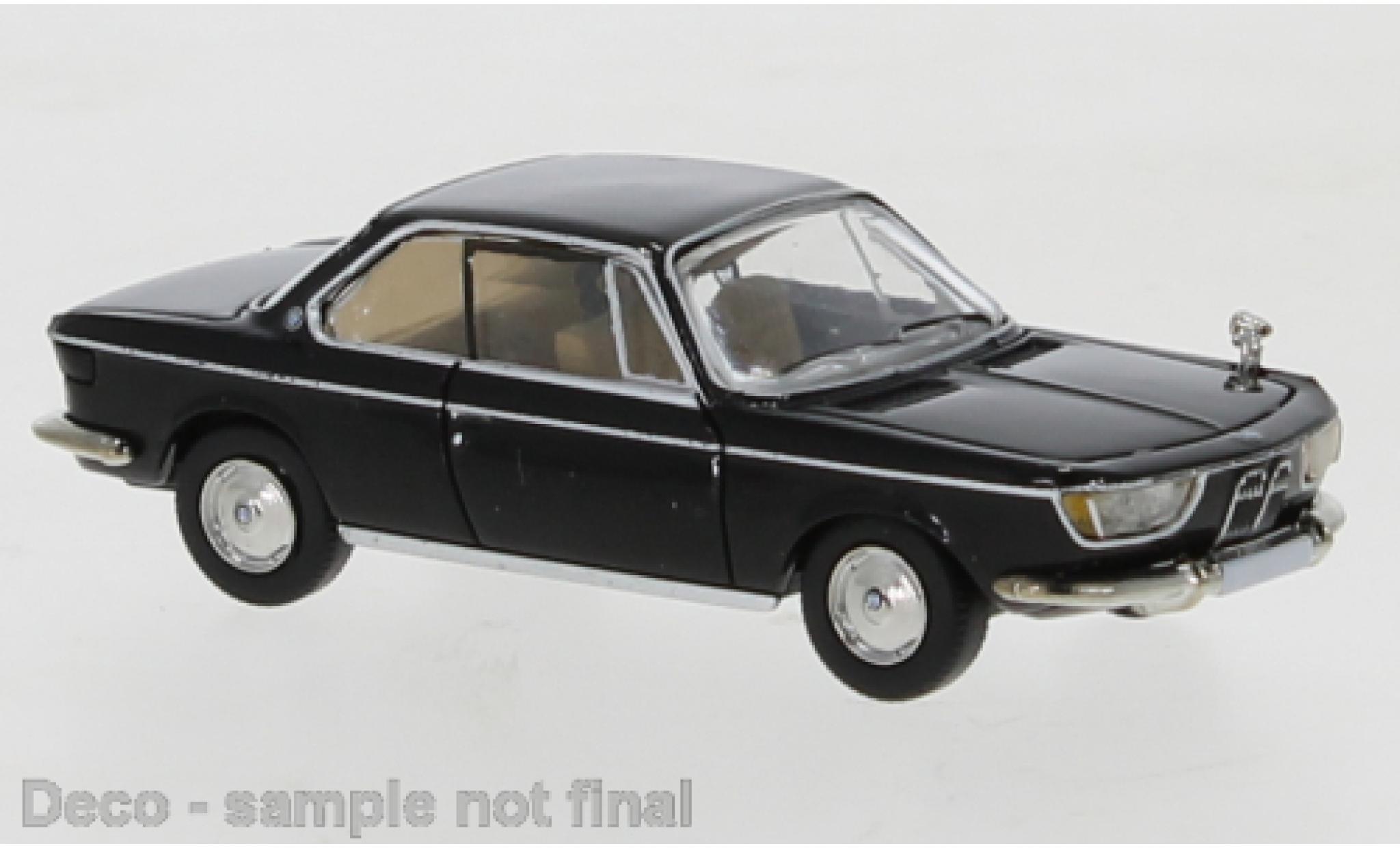 Bmw 2000 1/87 PCX87 CS nero 1965 modellino in miniatura