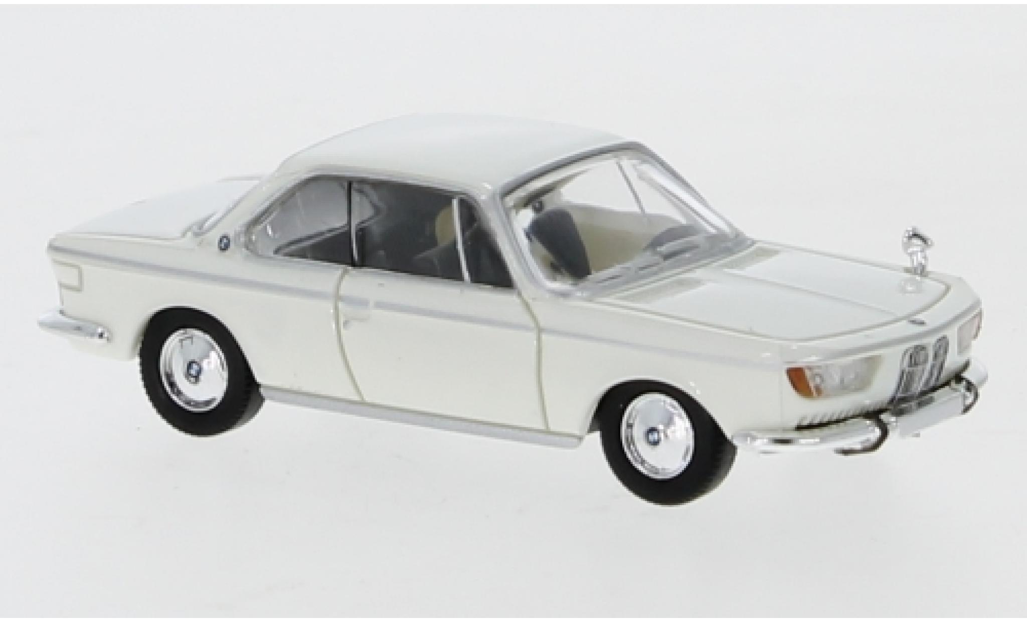 Bmw 2000 1/87 PCX87 CS bianco 1965 modellino in miniatura
