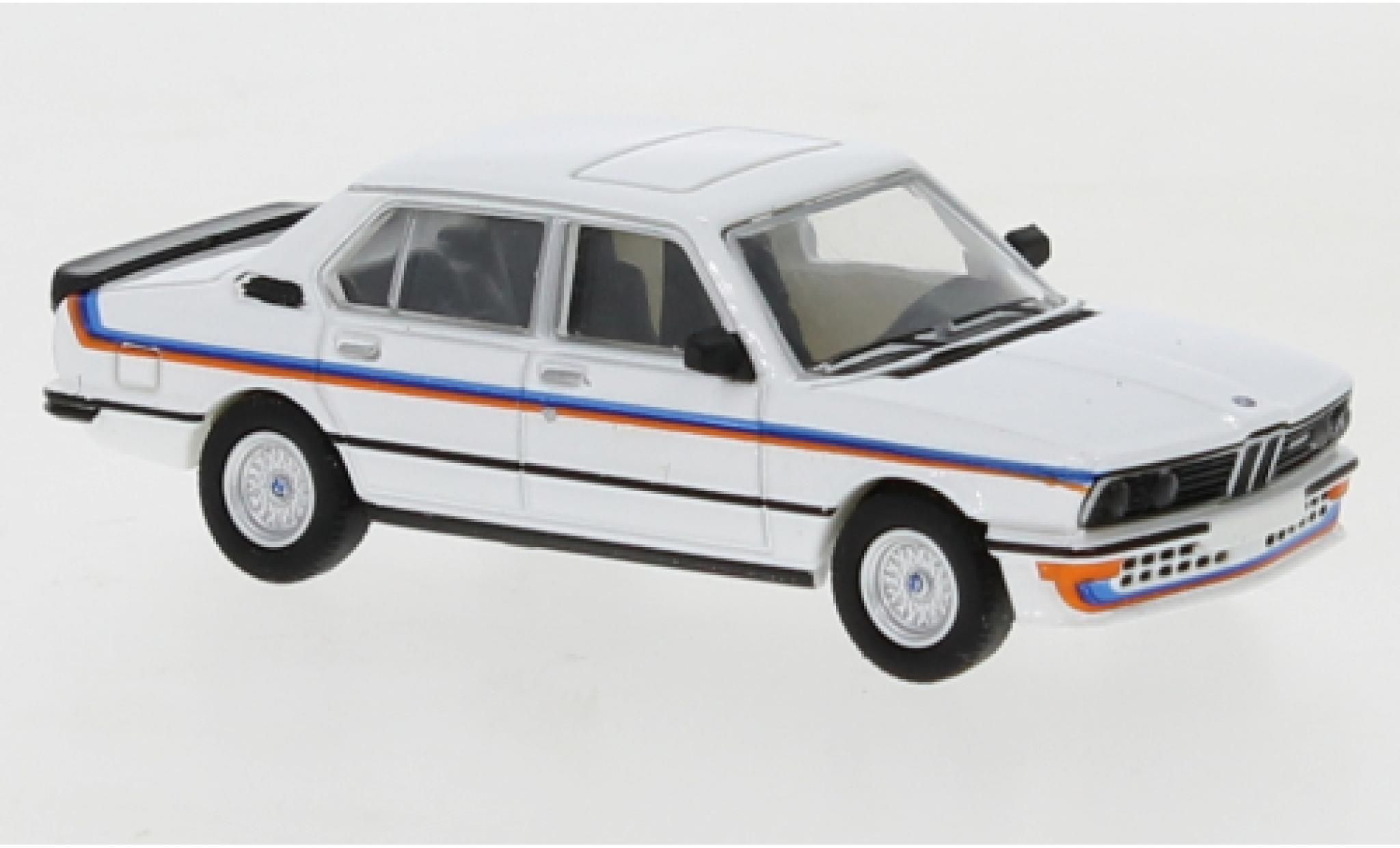 Bmw M535 1/87 PCX87 i (E12) bianco/Dekor 1980 modellino in miniatura