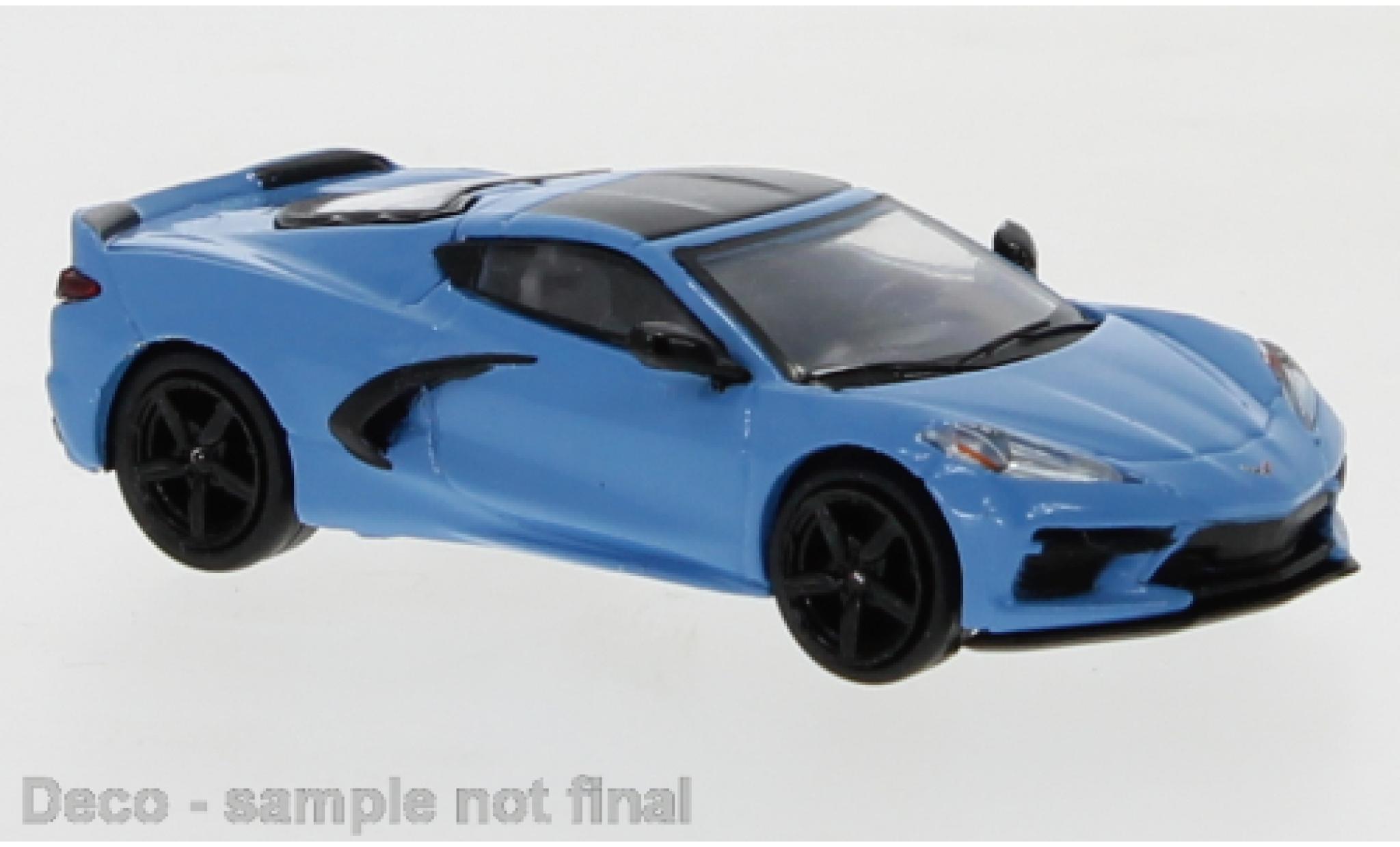 Chevrolet Corvette 1/87 PCX87 C8 blu 2020 modellino in miniatura