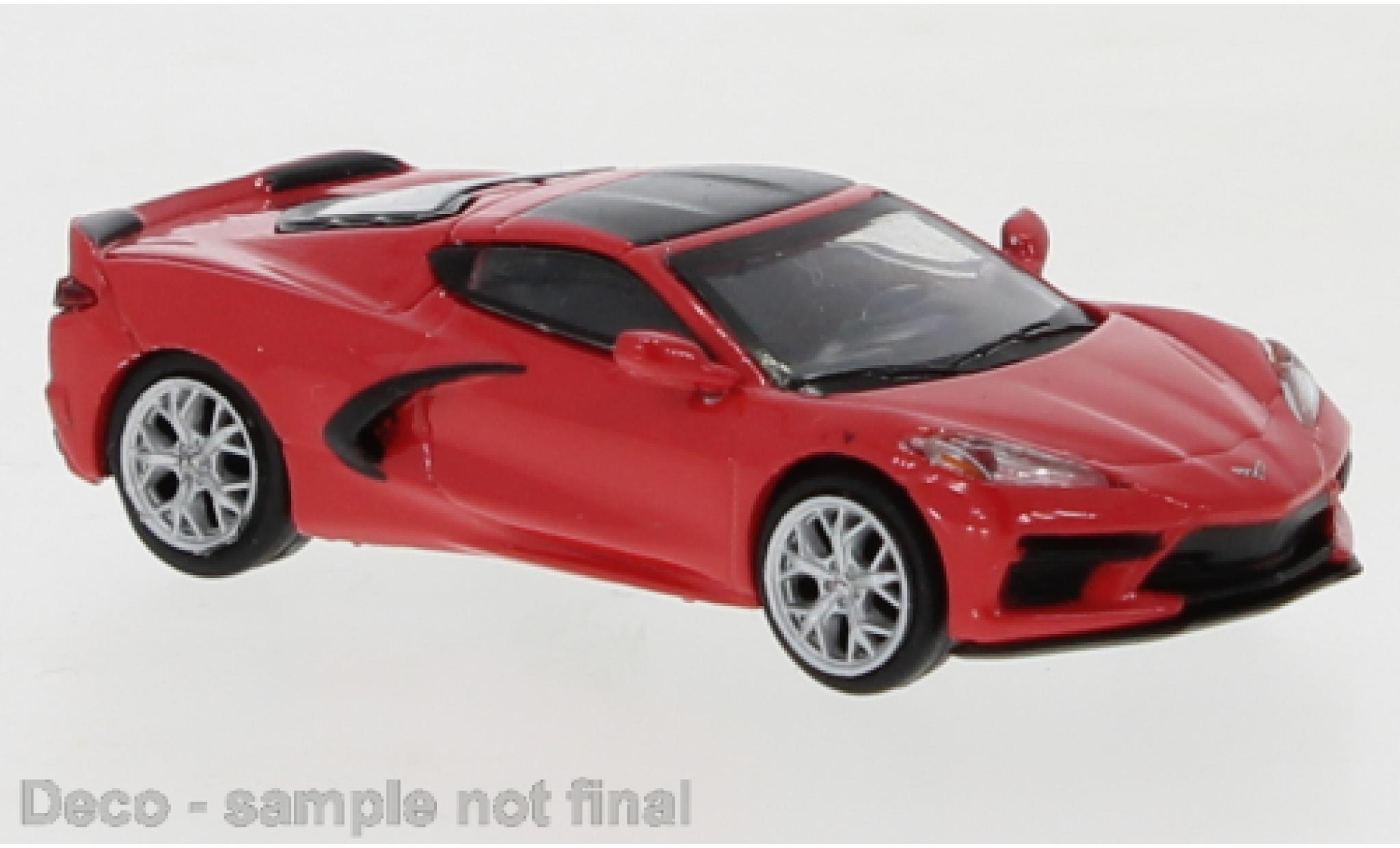 Chevrolet Corvette 1/87 PCX87 C8 rosso 2020 modellino in miniatura