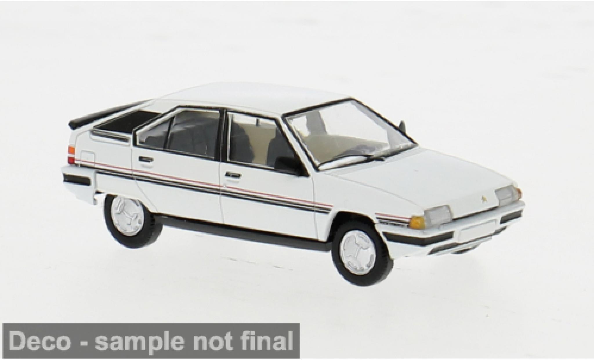 Citroen BX 1/87 PCX87 weiss 1982 1:87 modellino in miniatura
