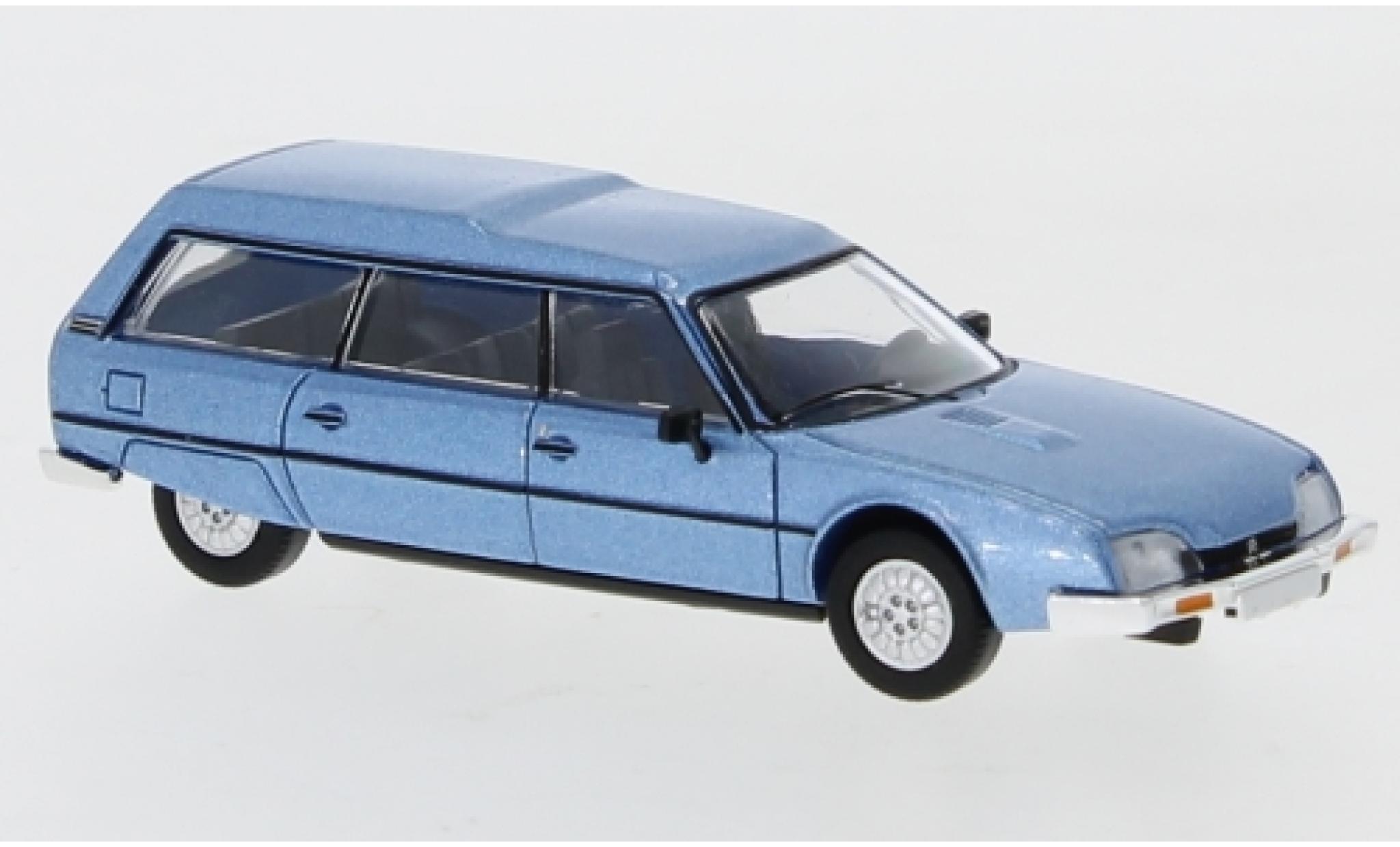 Citroen CX 1/87 PCX87 Break metallico blu 1976 modellino in miniatura
